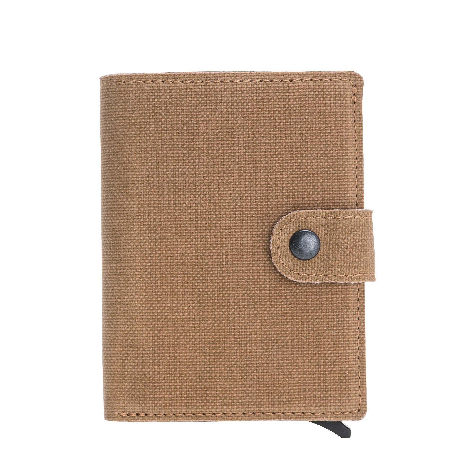 Mechanismed Card Holder-Vegan Leather