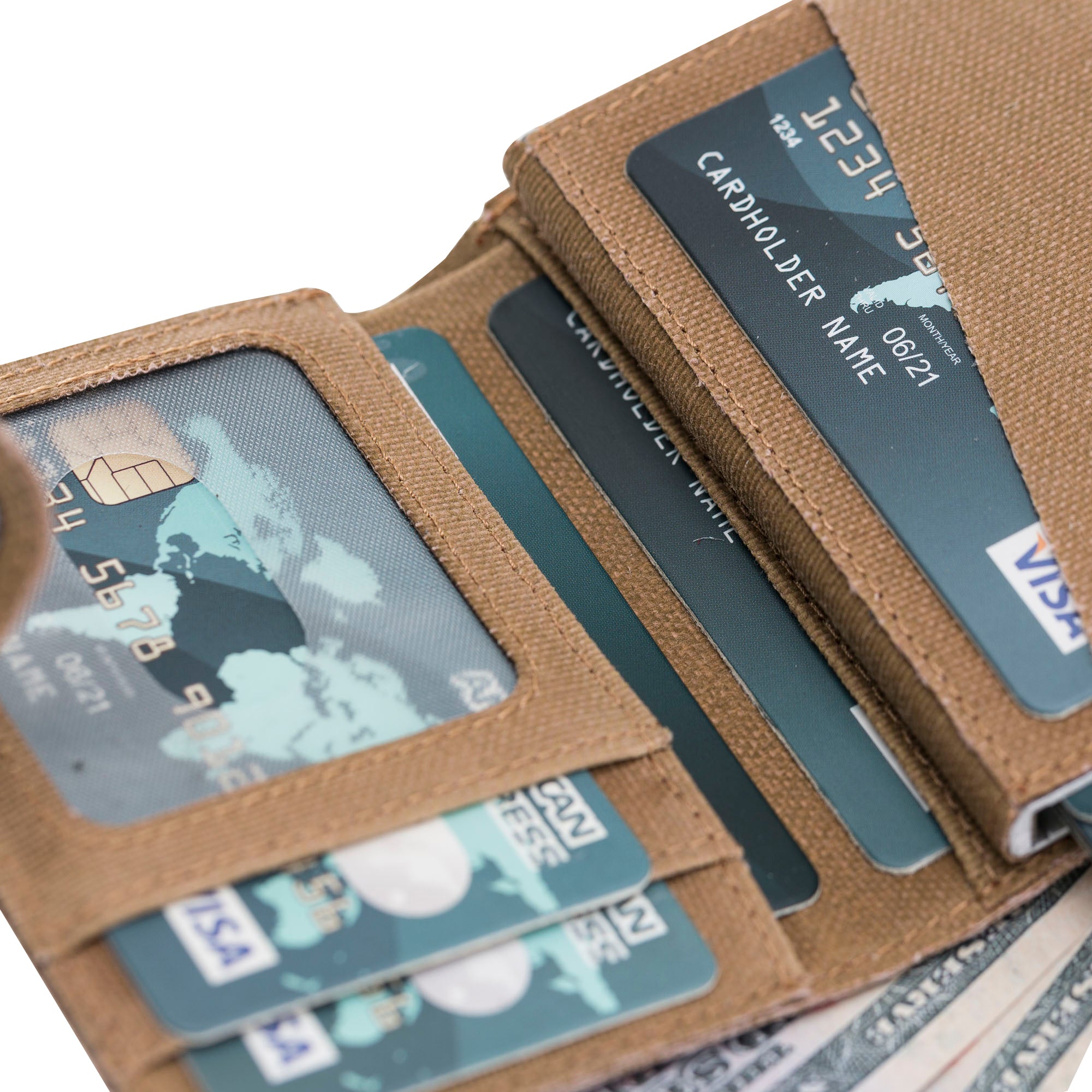 Mechanismed Card Holder-Vegan Leather