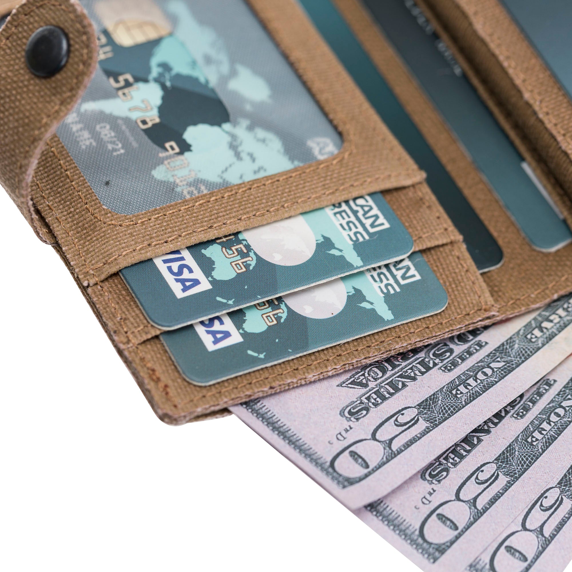 Mechanismed Card Holder-Vegan Leather