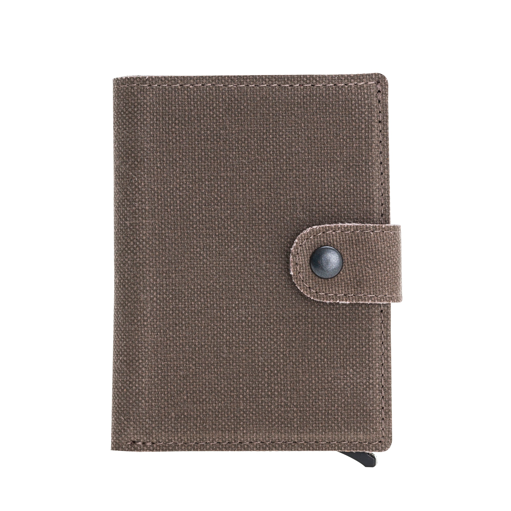 Mechanismed Card Holder-Vegan Leather