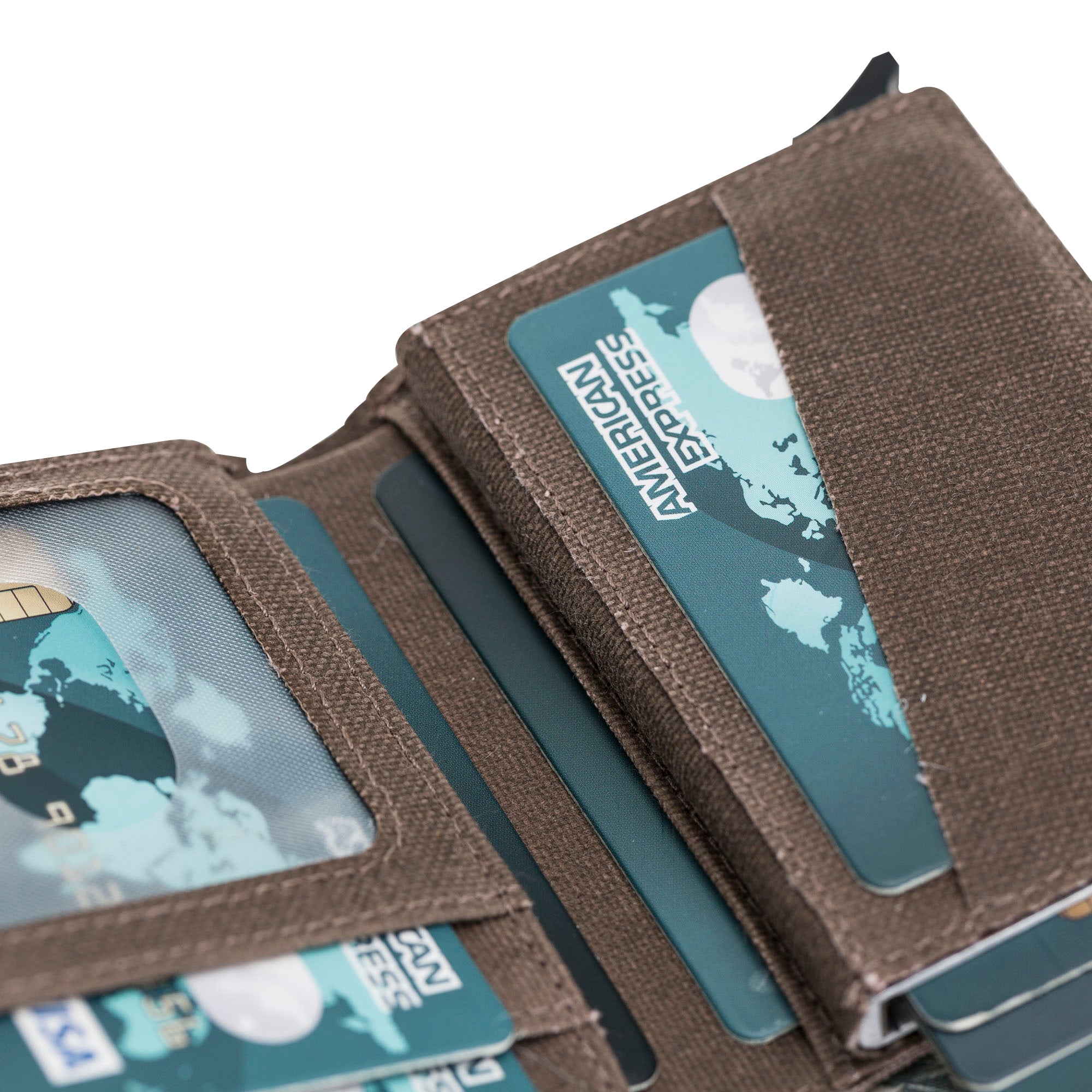 Mechanismed Card Holder-Vegan Leather