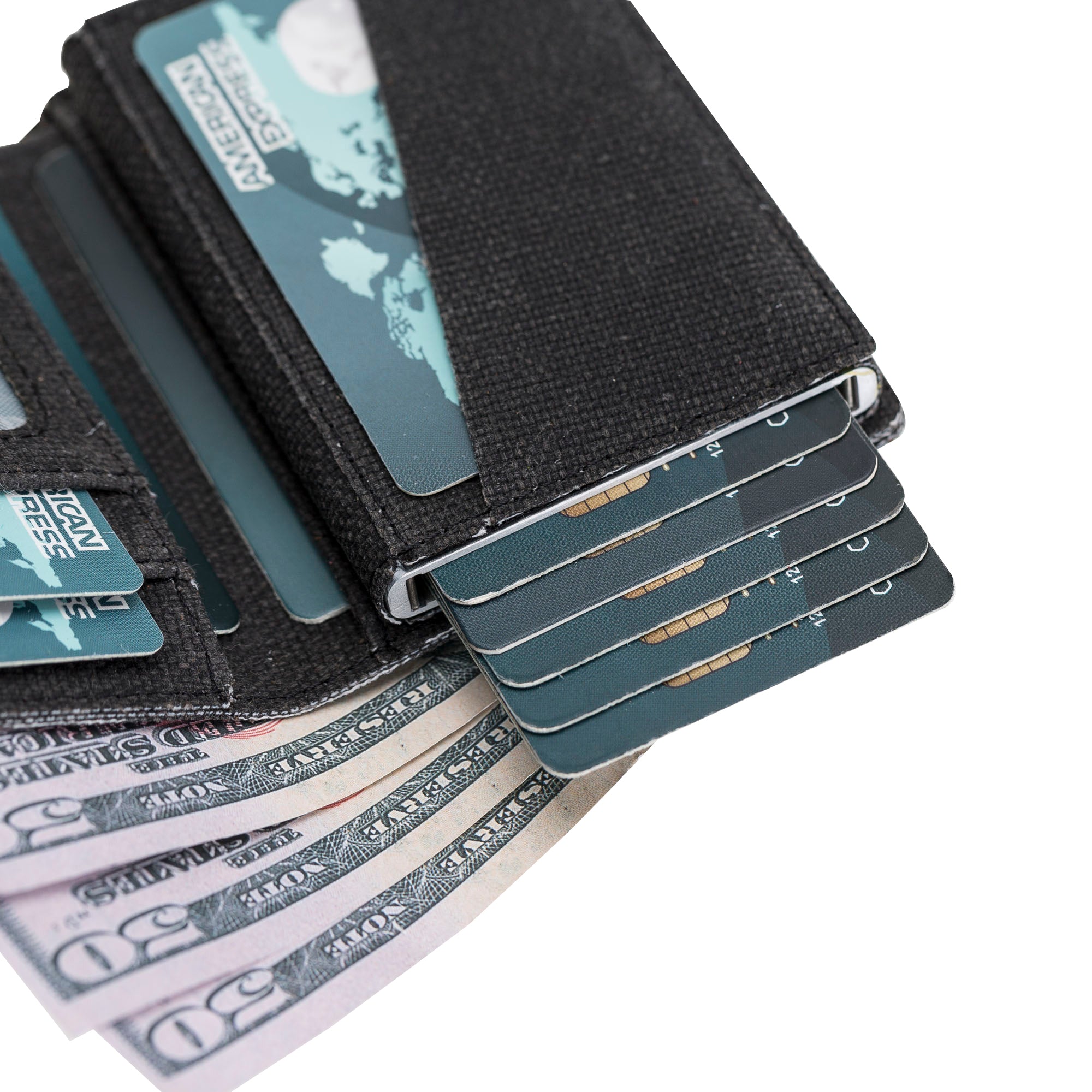 Mechanismed Card Holder-Vegan Leather