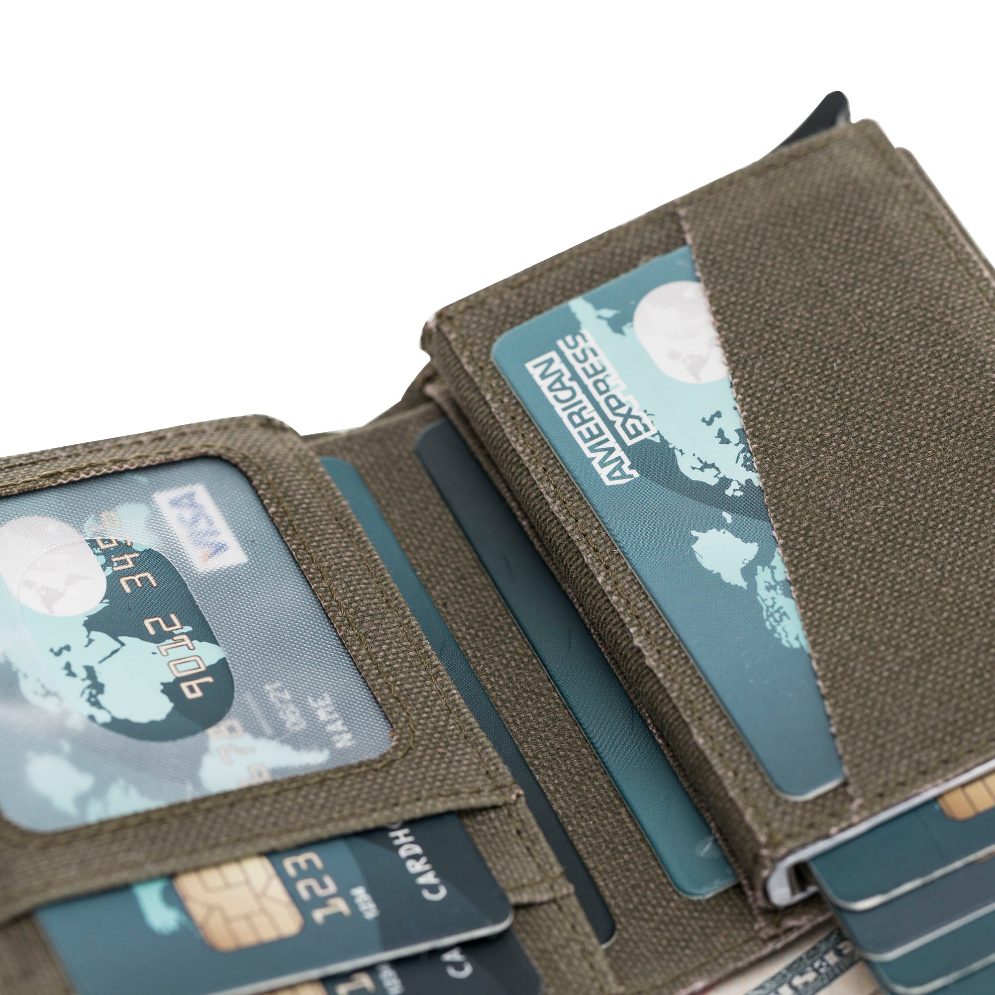 Mechanismed Card Holder-Vegan Leather