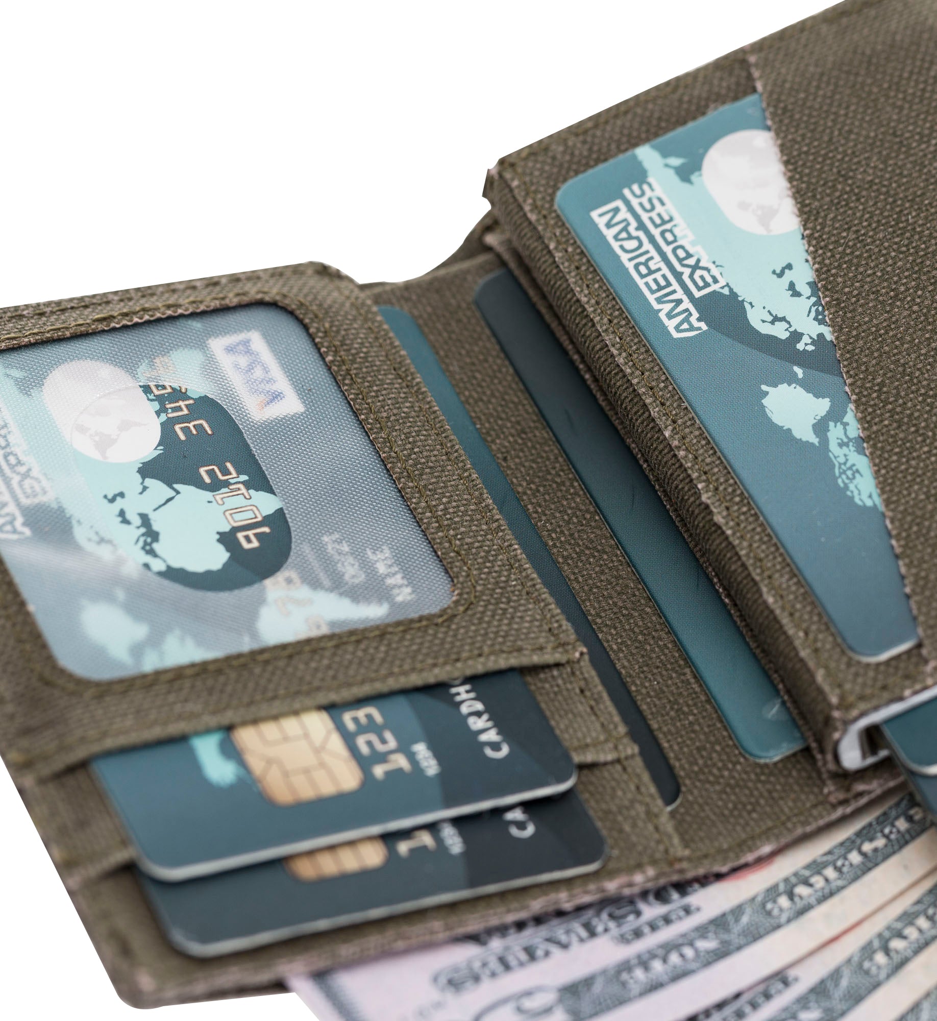 Mechanismed Card Holder-Vegan Leather