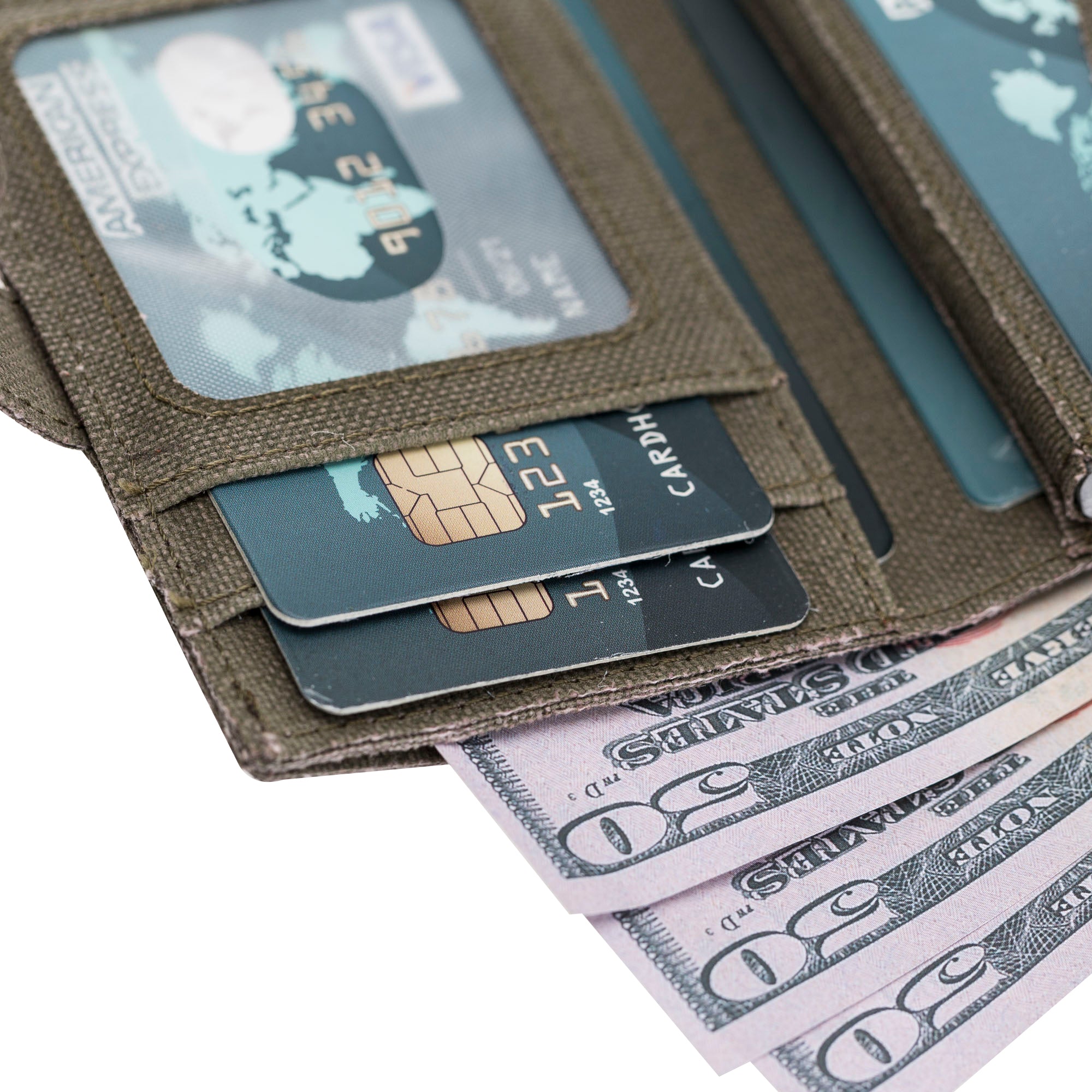 Mechanismed Card Holder-Vegan Leather