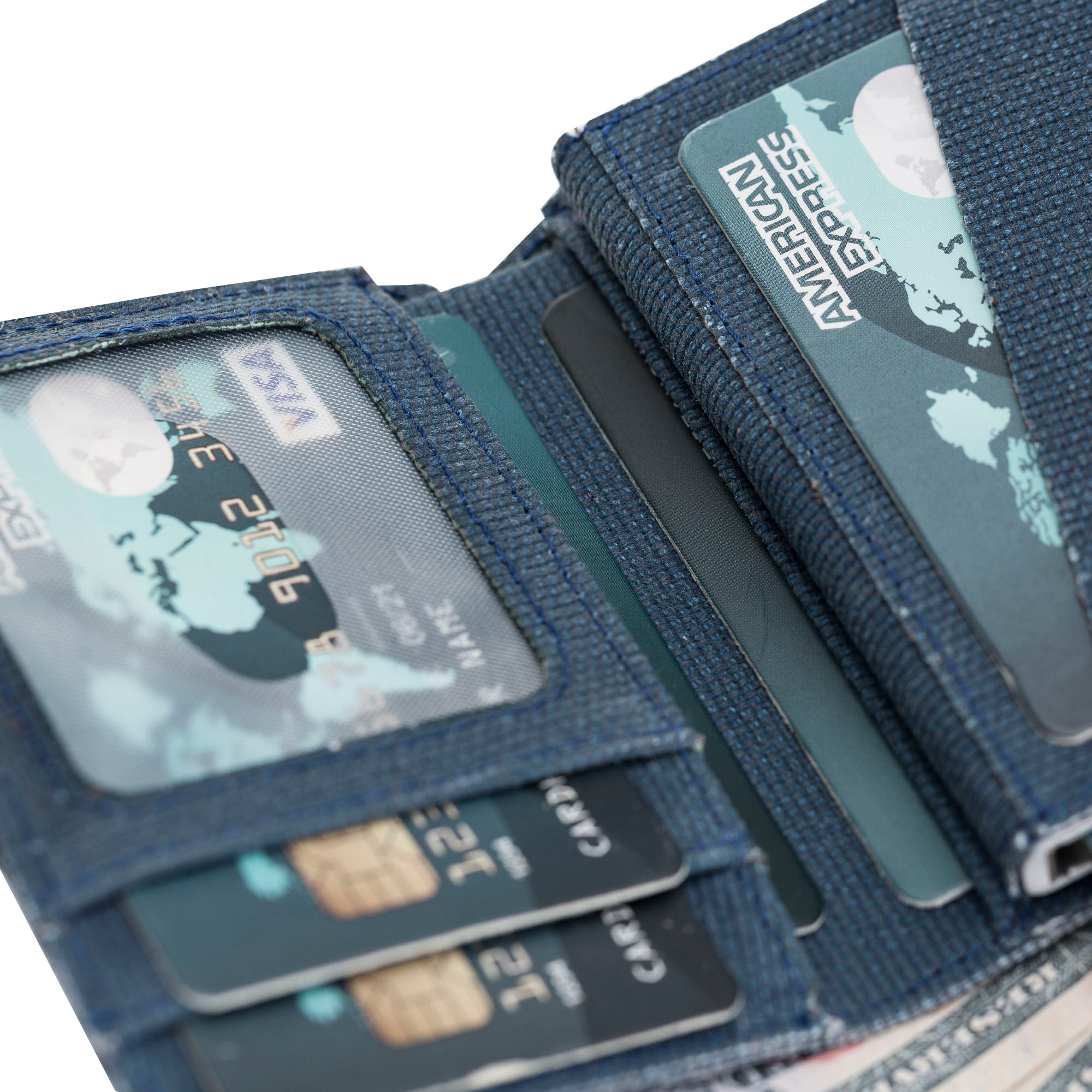 Mechanismed Card Holder-Vegan Leather