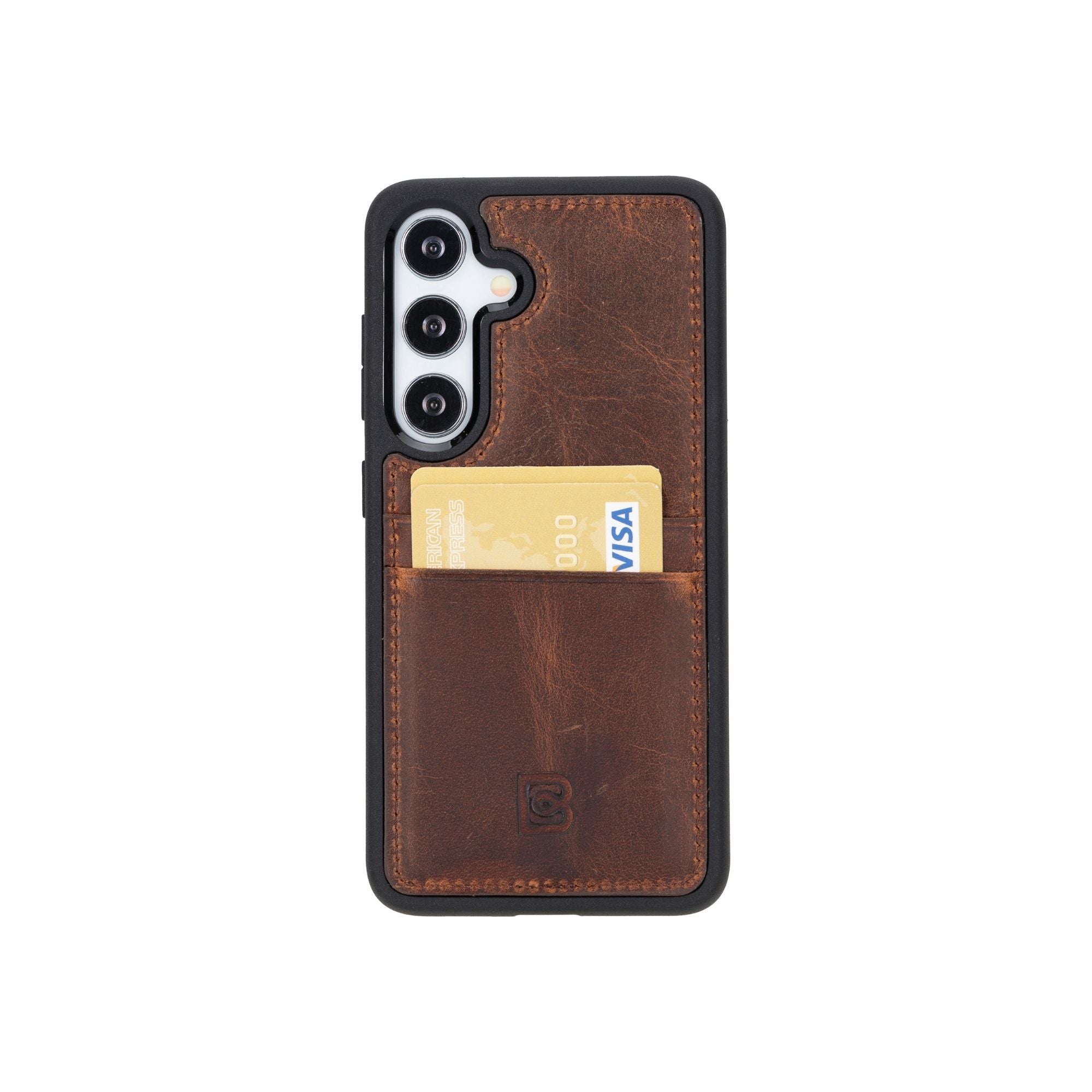 Samsung Galaxy S24 Series Leather Case with Card Holder - FXCP