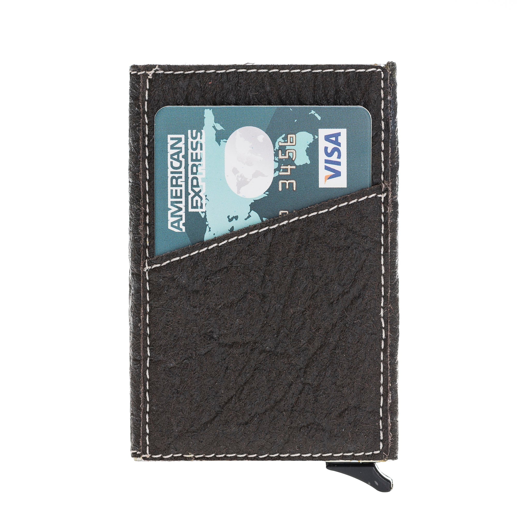 Mechanismed Card Holder Vegan Leather