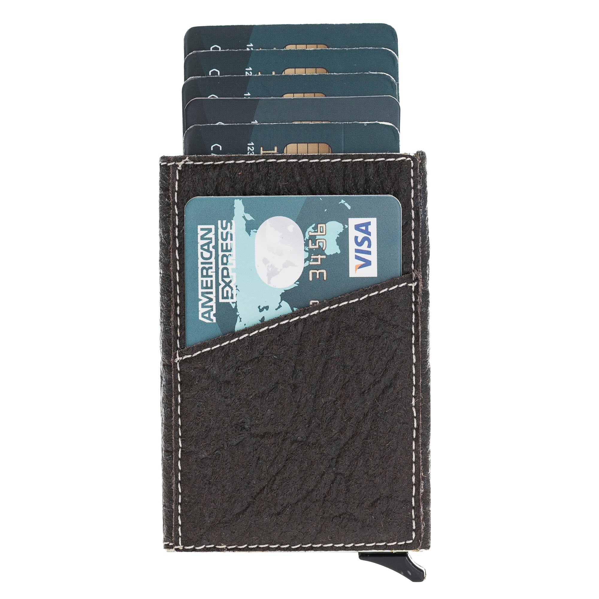 Mechanismed Card Holder Vegan Leather