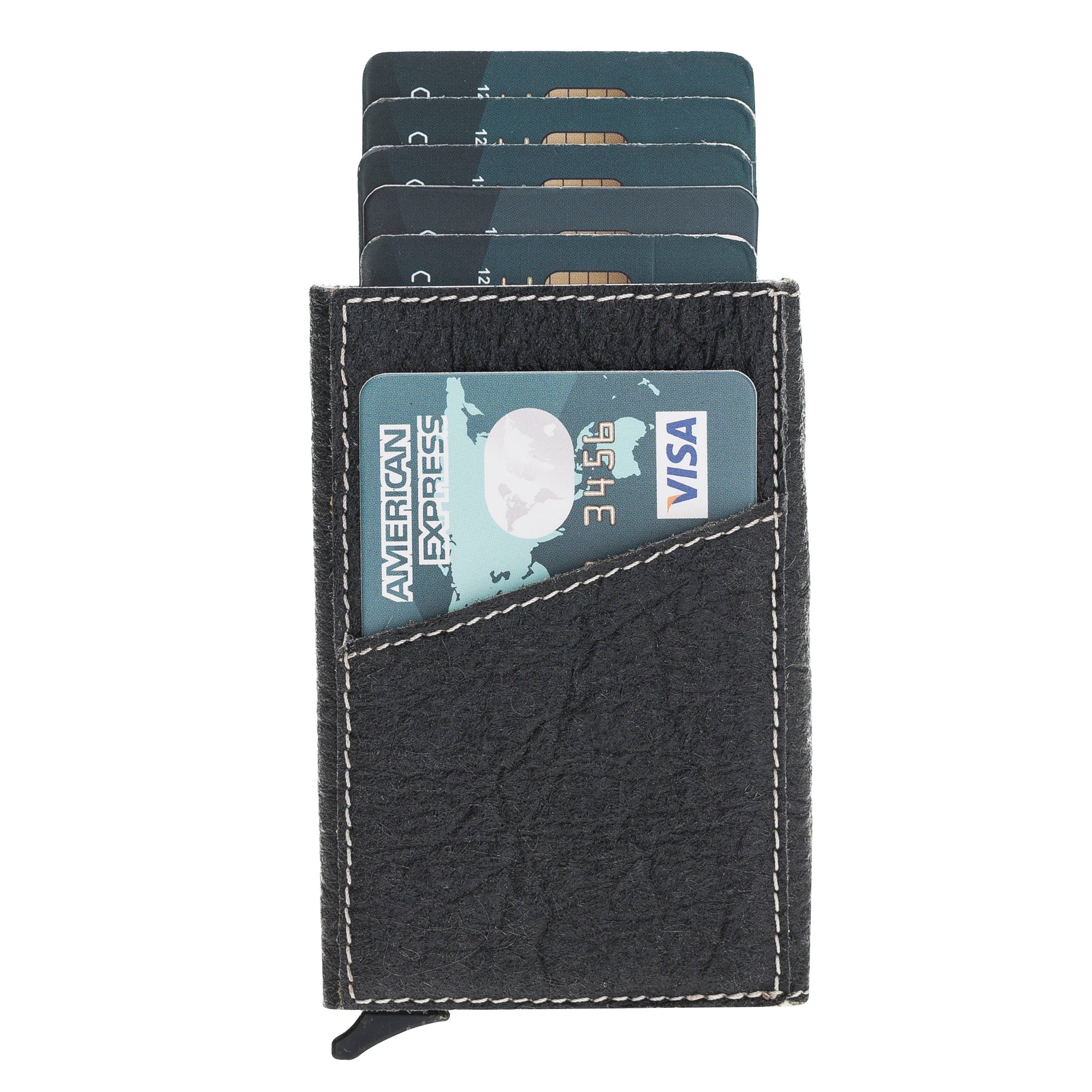 Mechanismed Card Holder Vegan Leather