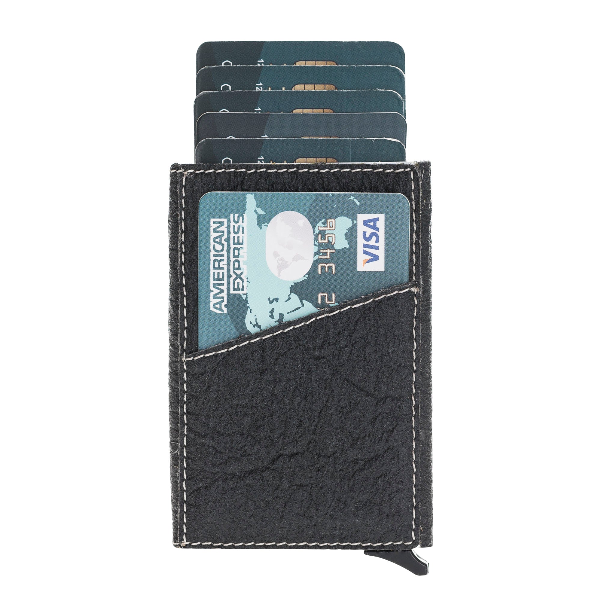 Mechanismed Card Holder Vegan Leather