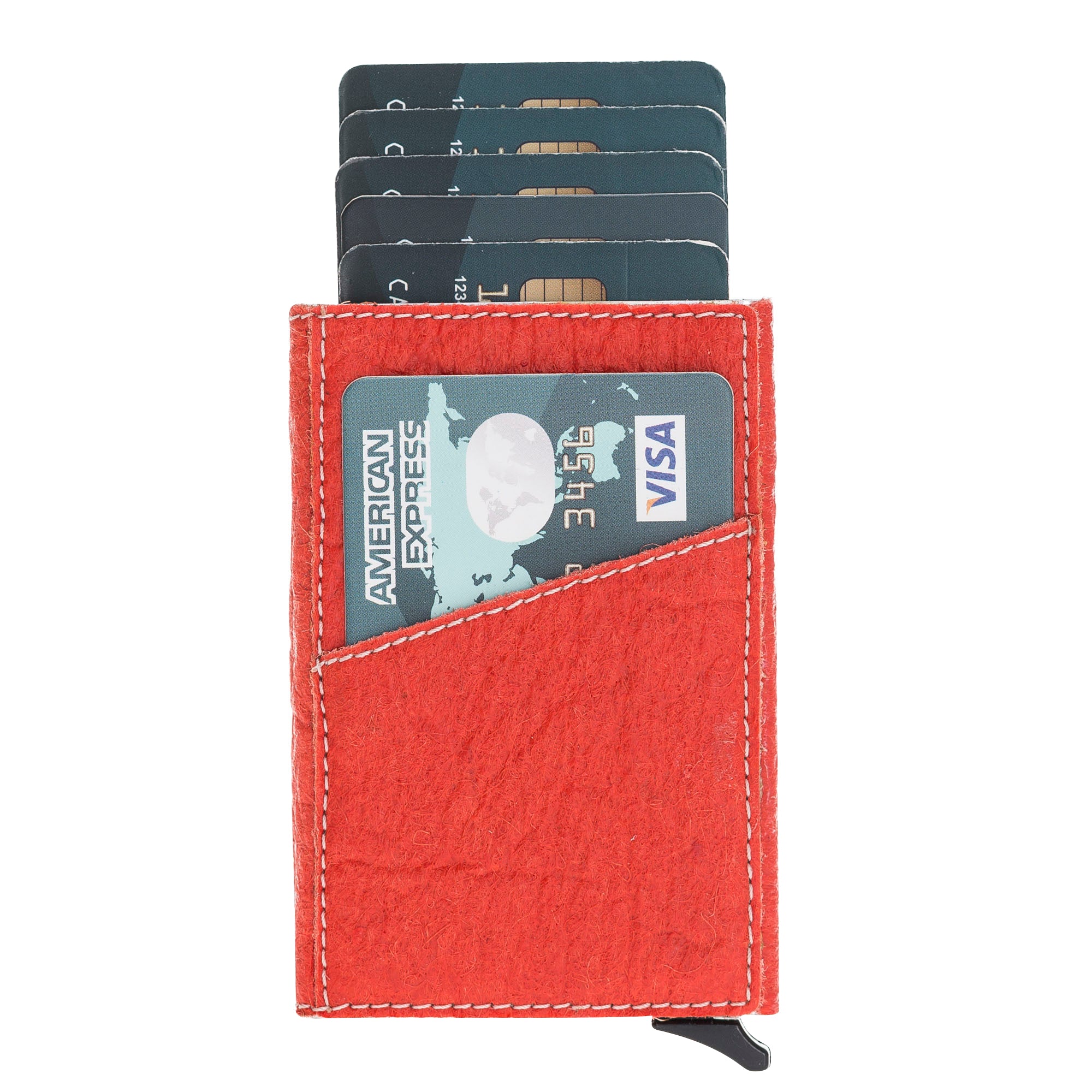 Mechanismed Card Holder Vegan Leather