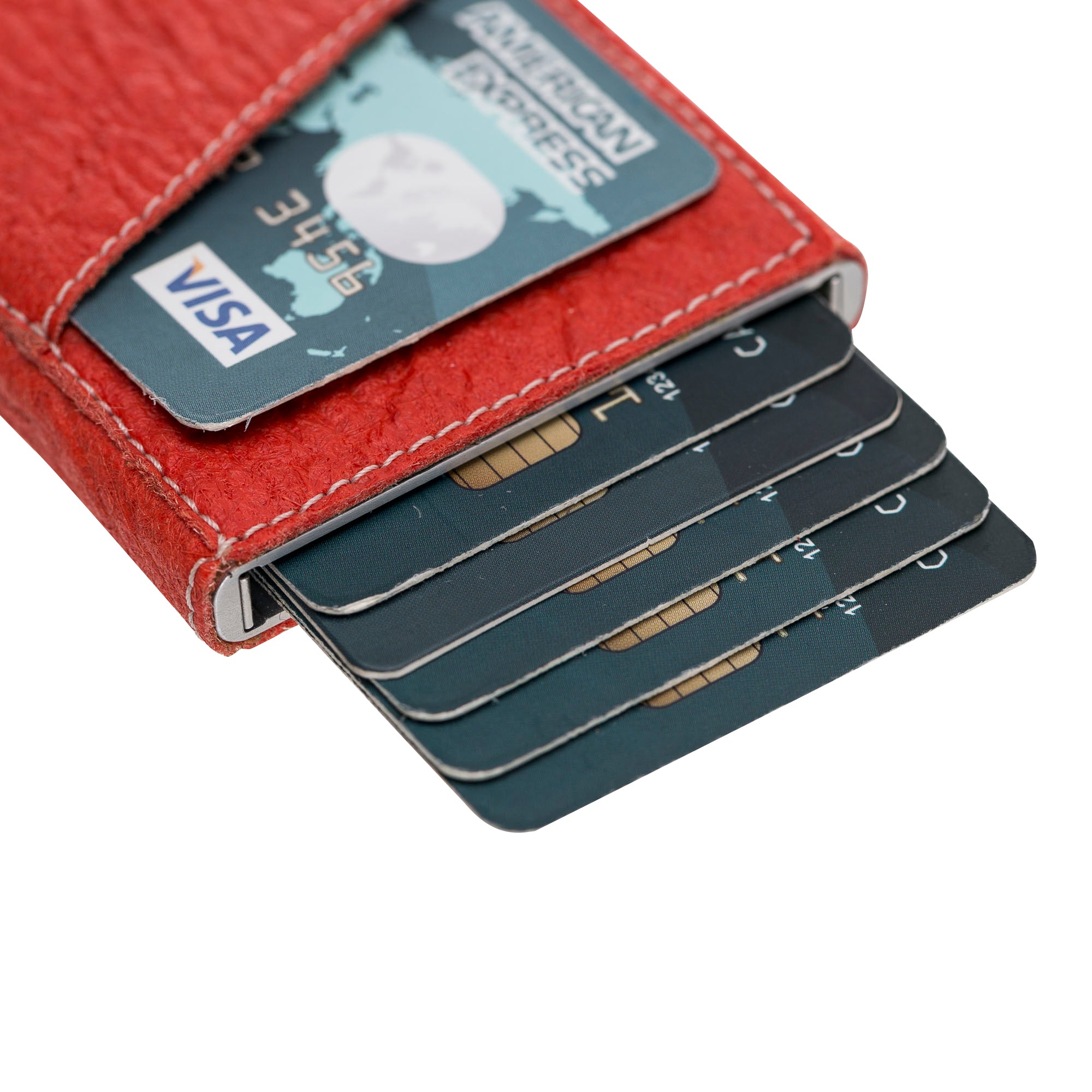 Mechanismed Card Holder Vegan Leather