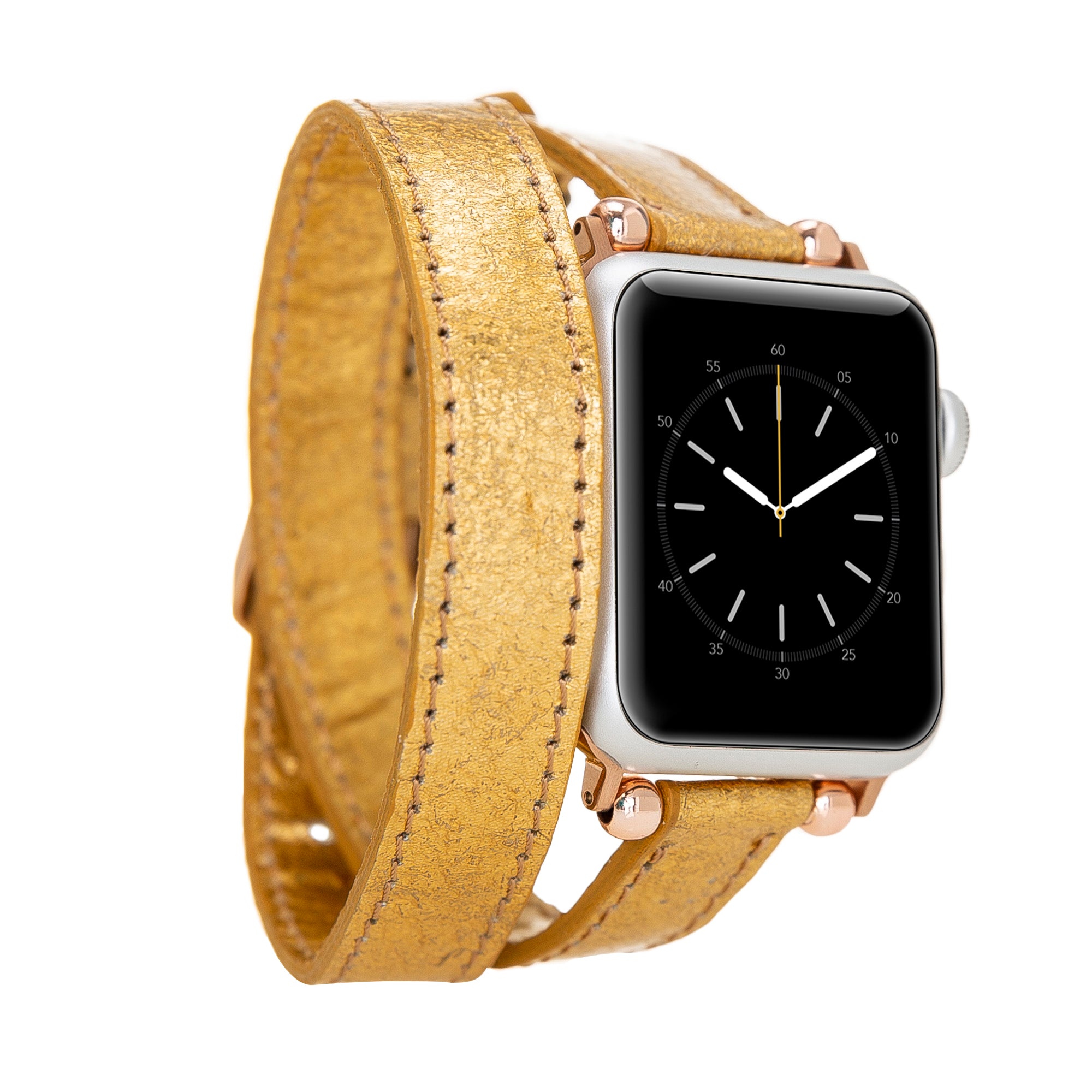 Double Tour Slim Watch Band-Vegan Leather