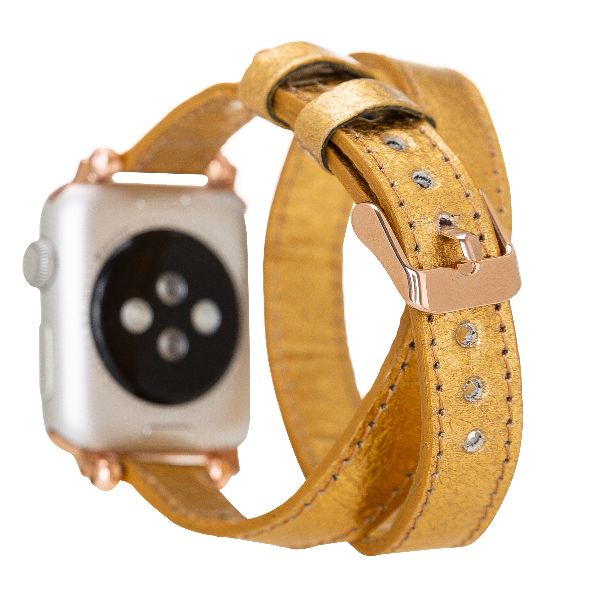 Double Tour Slim Watch Band-Vegan Leather