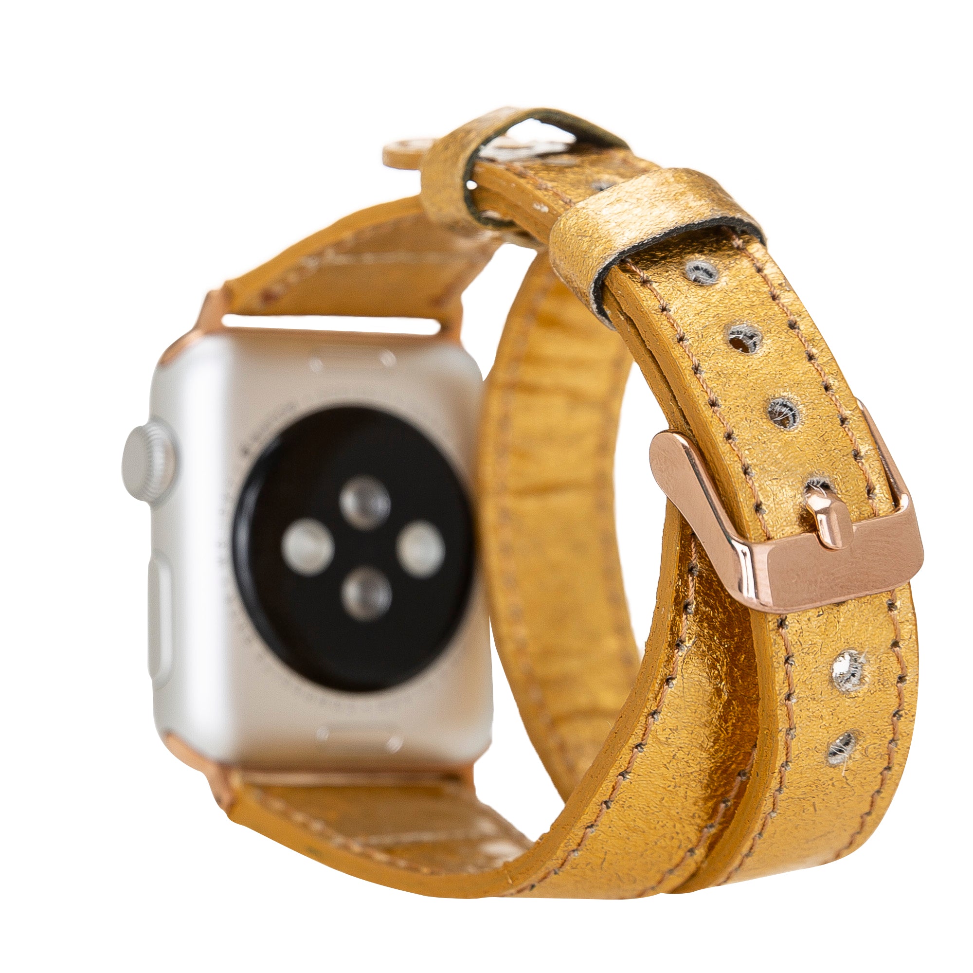 Double Tour Slim Watch Band-Vegan Leather