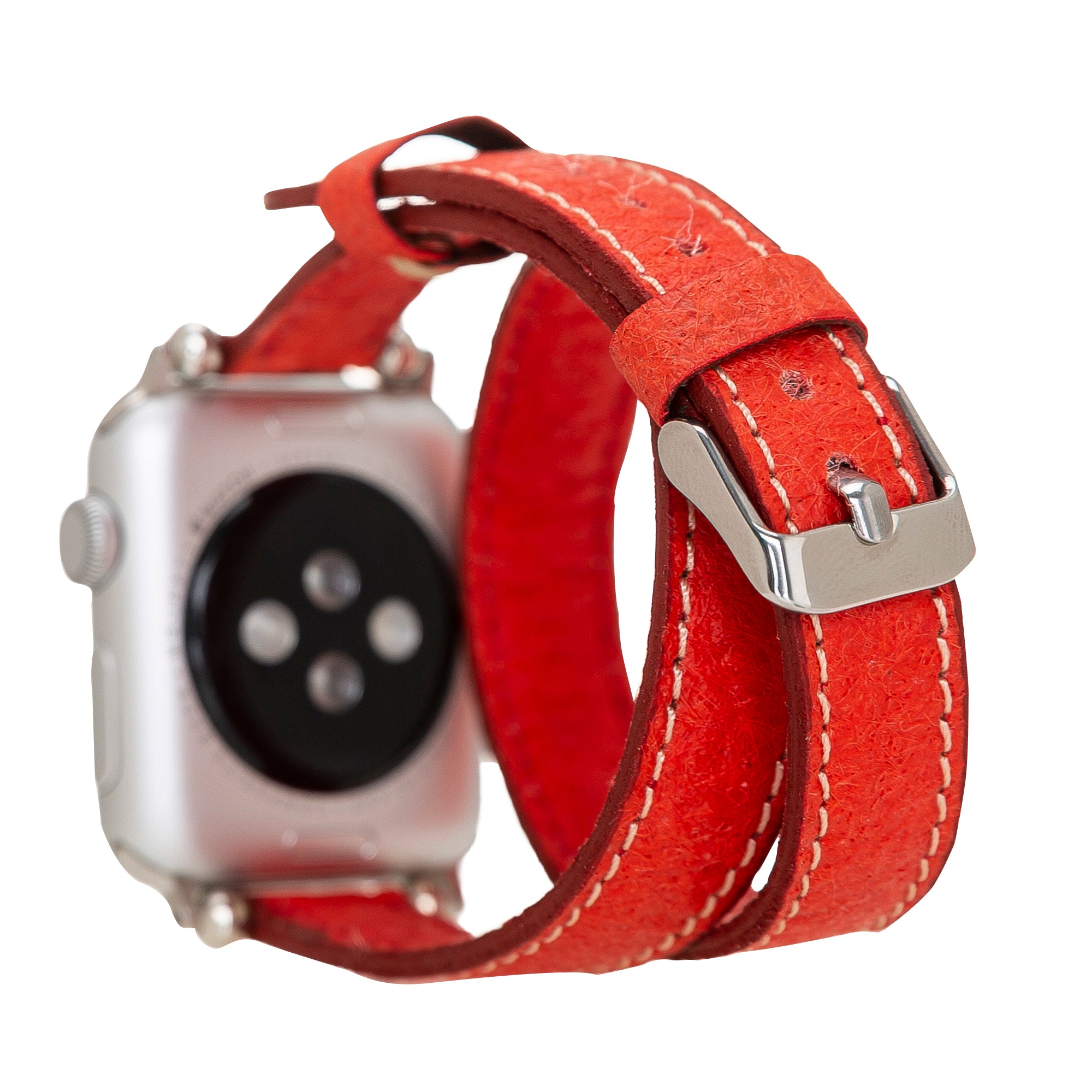 Double Tour Slim Watch Band-Vegan Leather