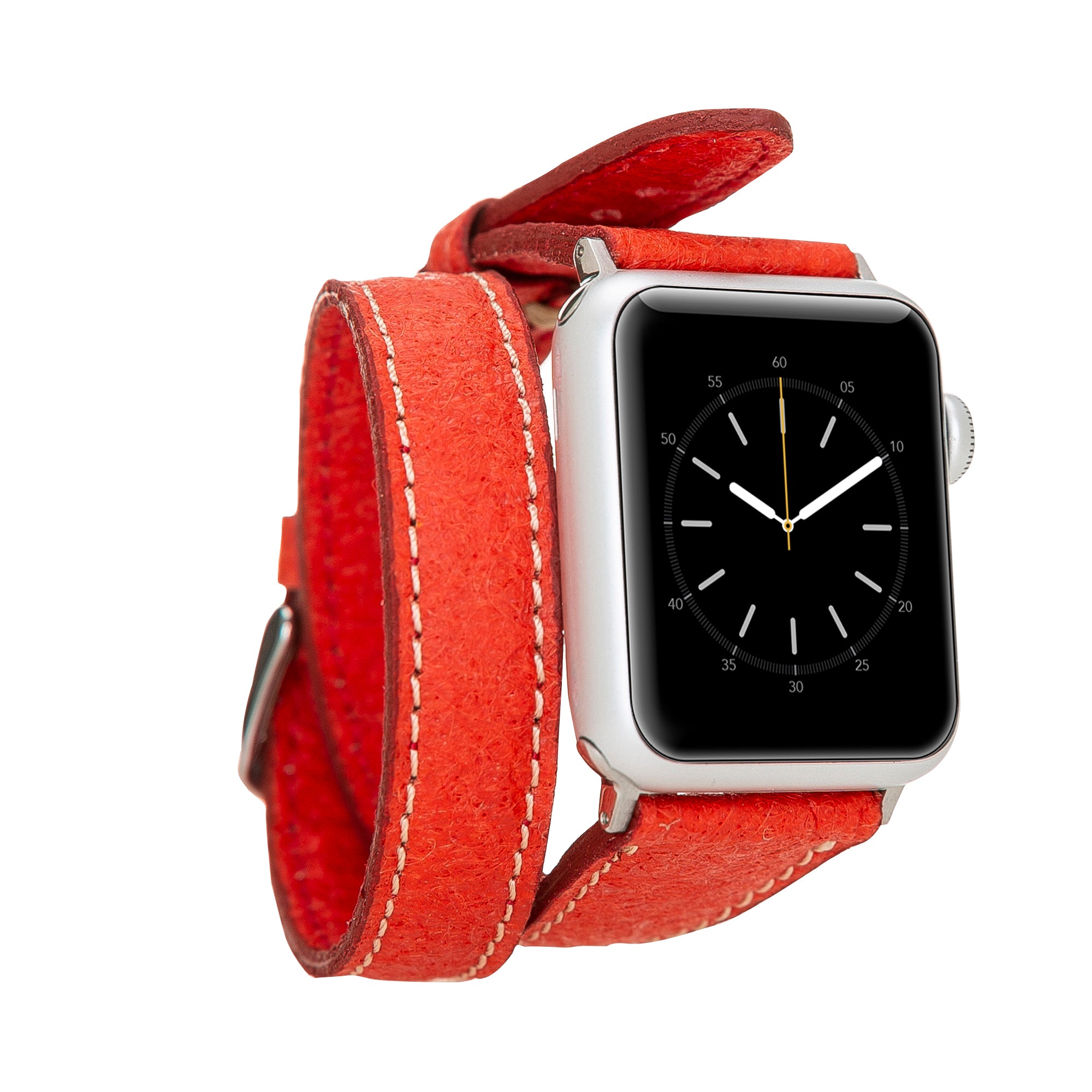 Double Tour Slim Watch Band-Vegan Leather