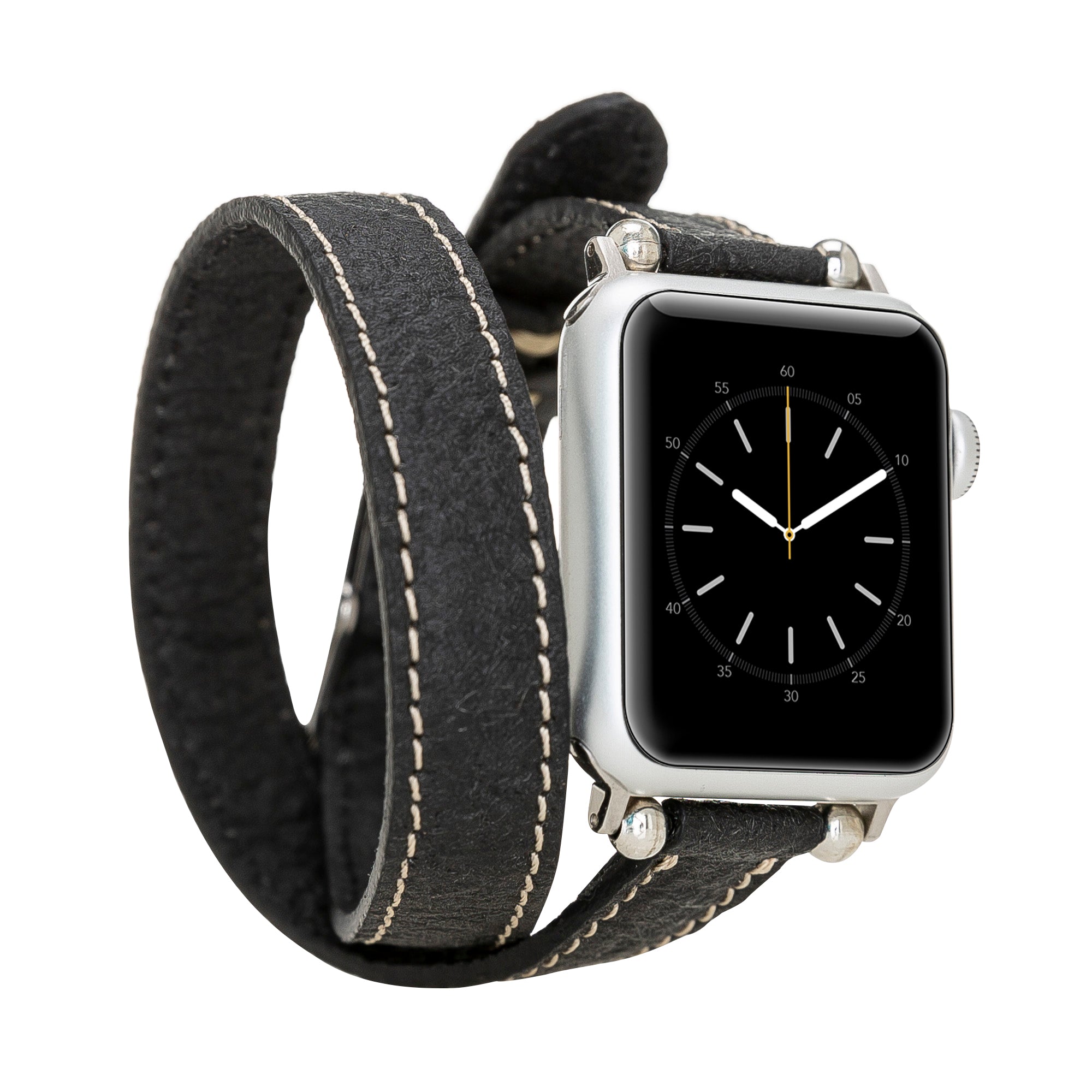 Double Tour Slim Watch Band-Vegan Leather