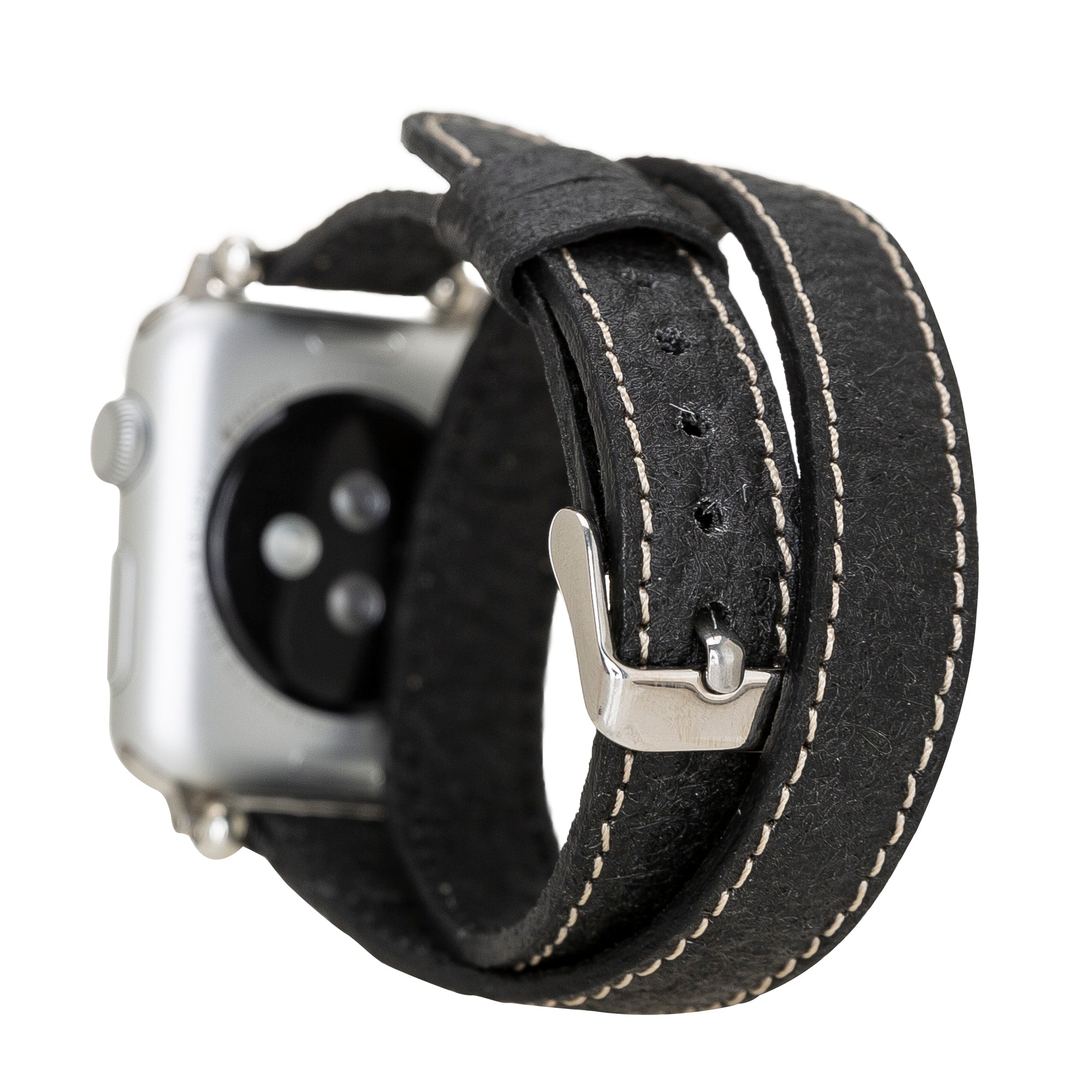 Double Tour Slim Watch Band-Vegan Leather