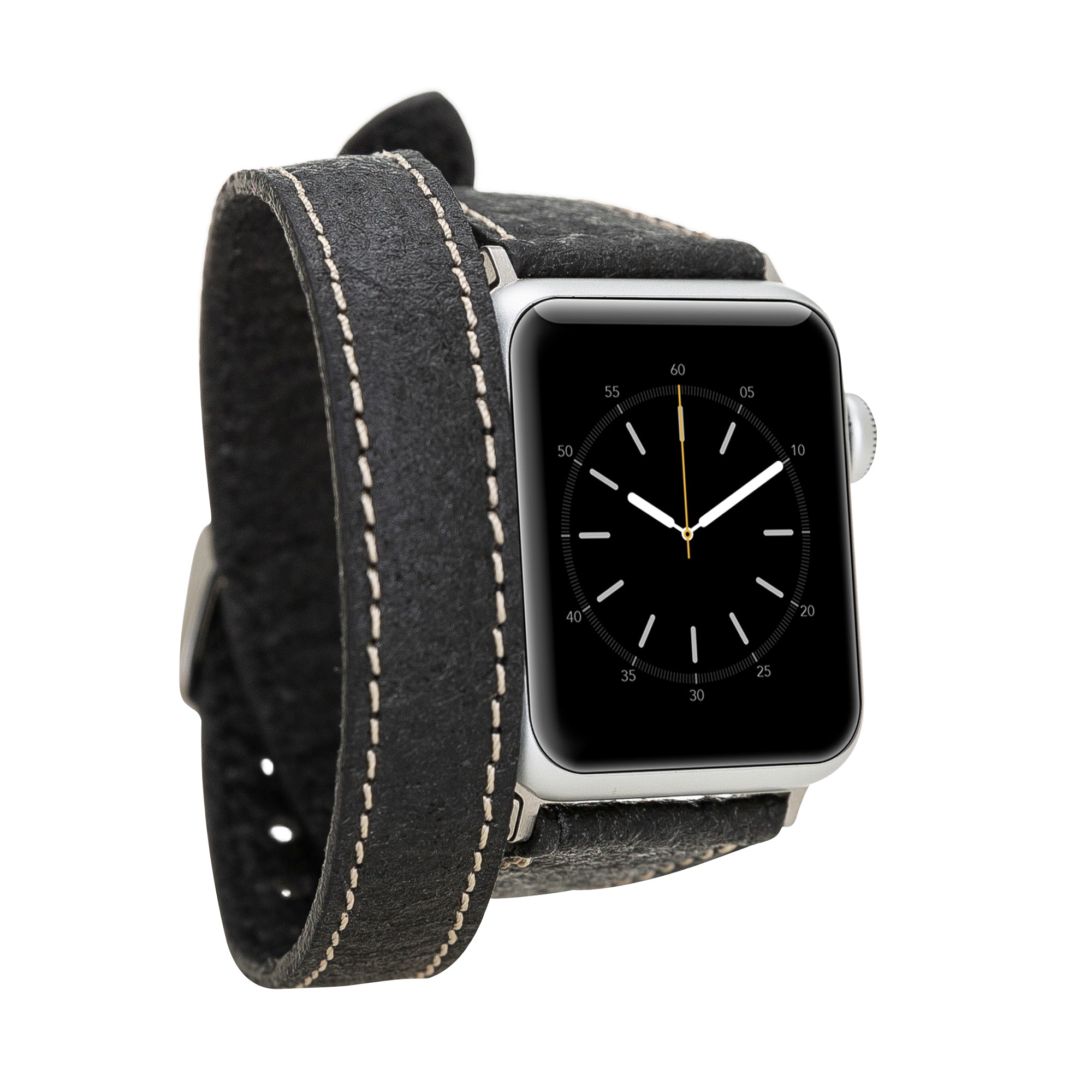 Double Tour Slim Watch Band-Vegan Leather