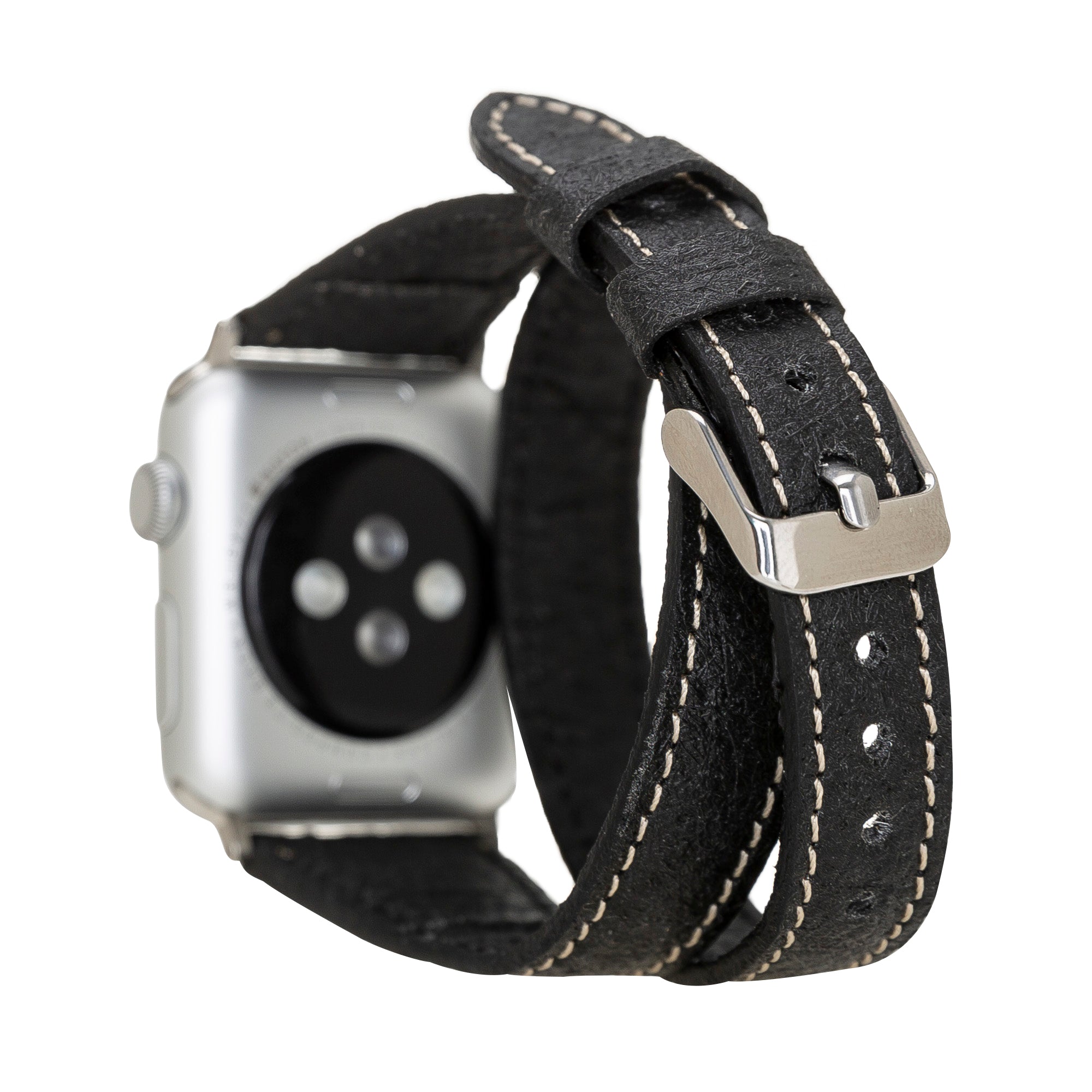 Double Tour Slim Watch Band-Vegan Leather