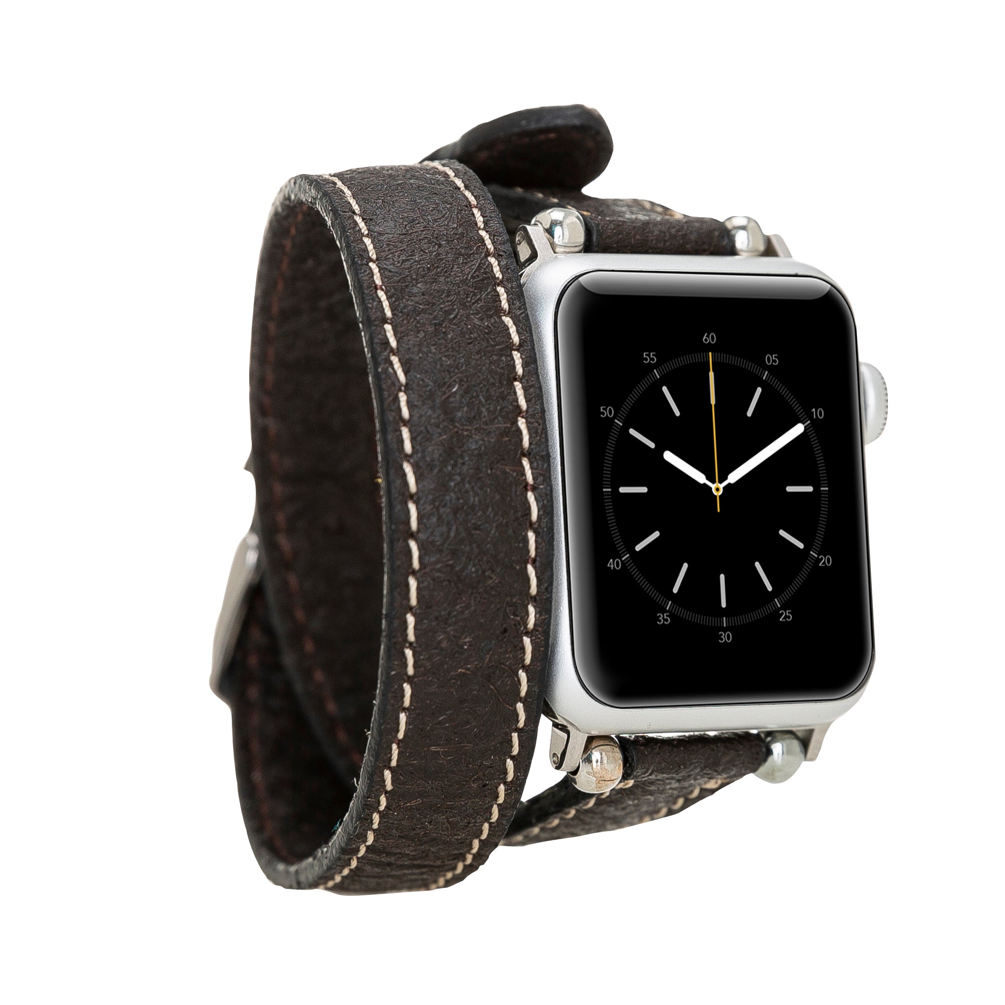 Double Tour Slim Watch Band-Vegan Leather