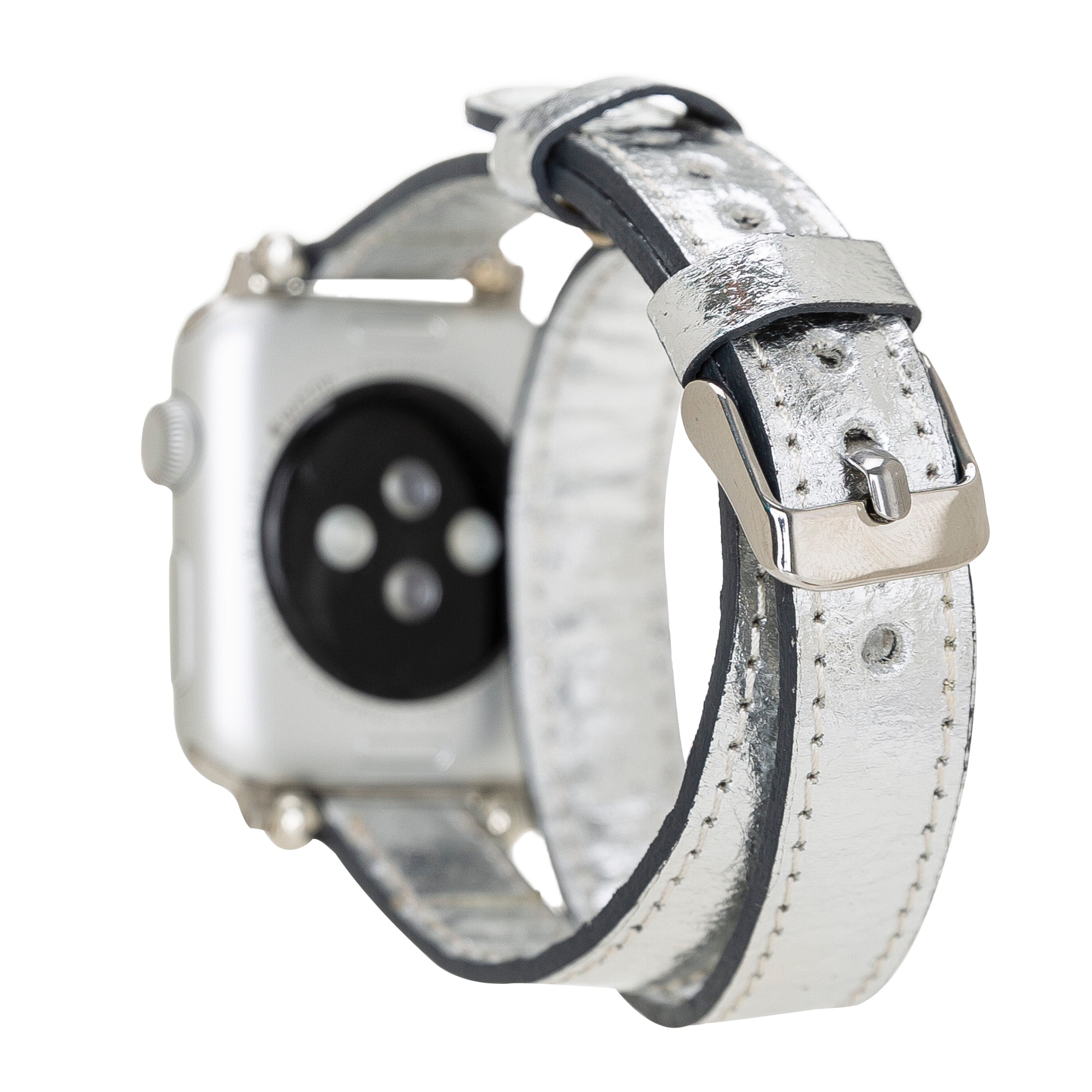 Double Tour Slim Watch Band-Vegan Leather