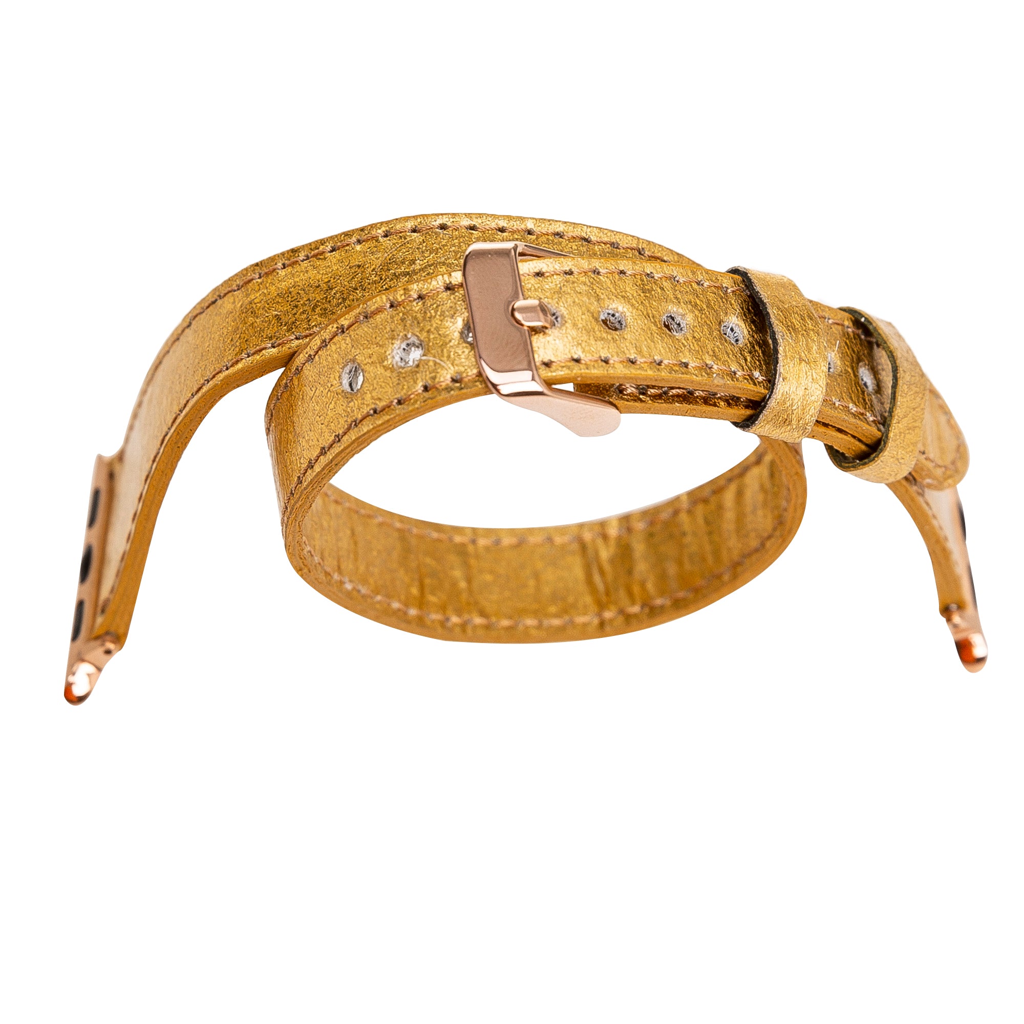 Double Tour Slim Watch Band-Vegan Leather