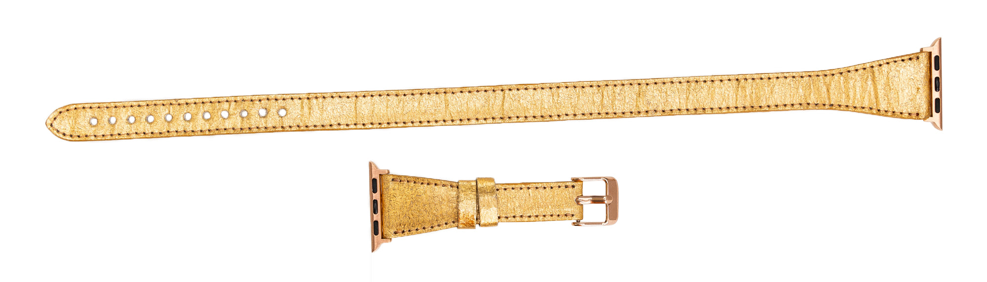 Double Tour Slim Watch Band-Vegan Leather