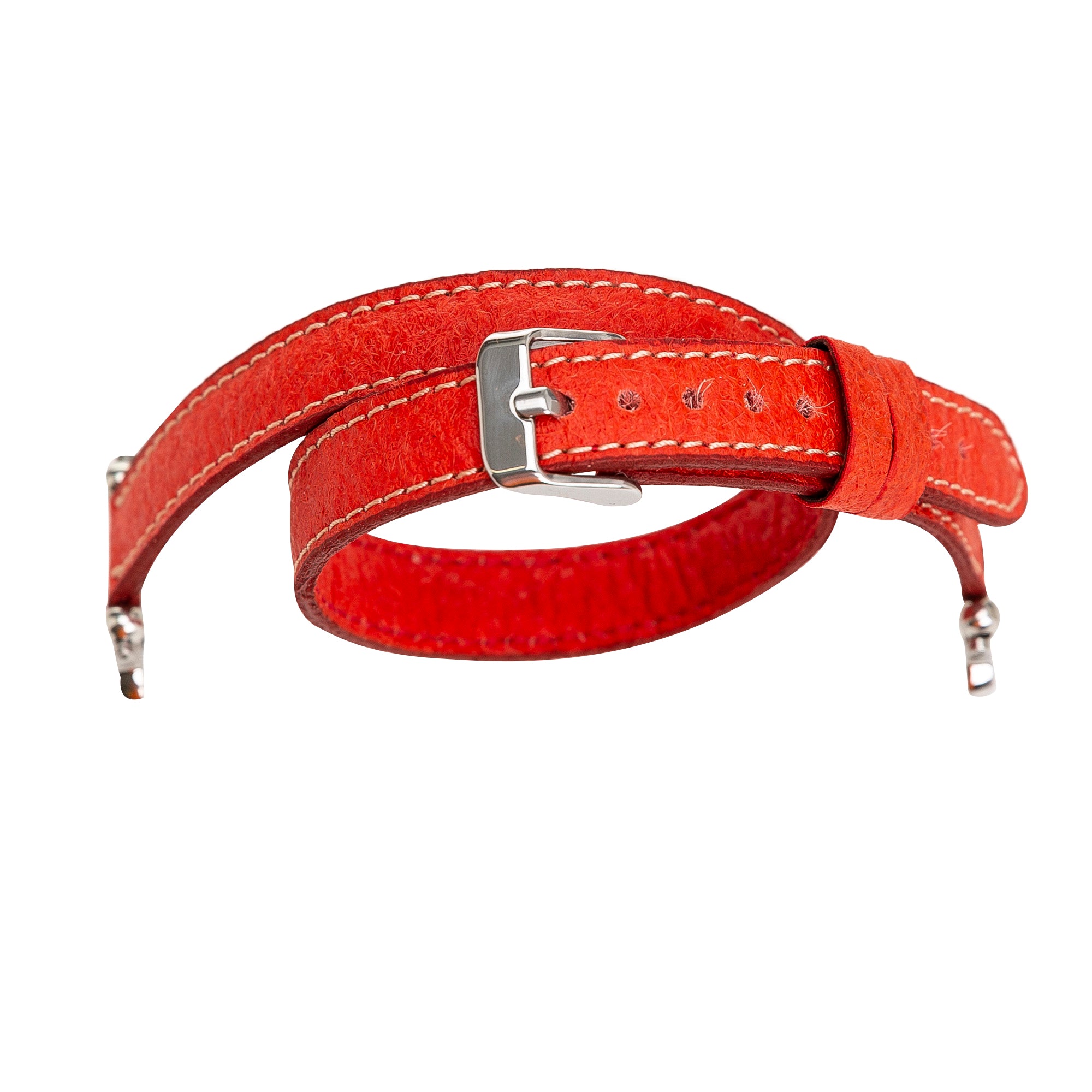 Double Tour Slim Watch Band-Vegan Leather