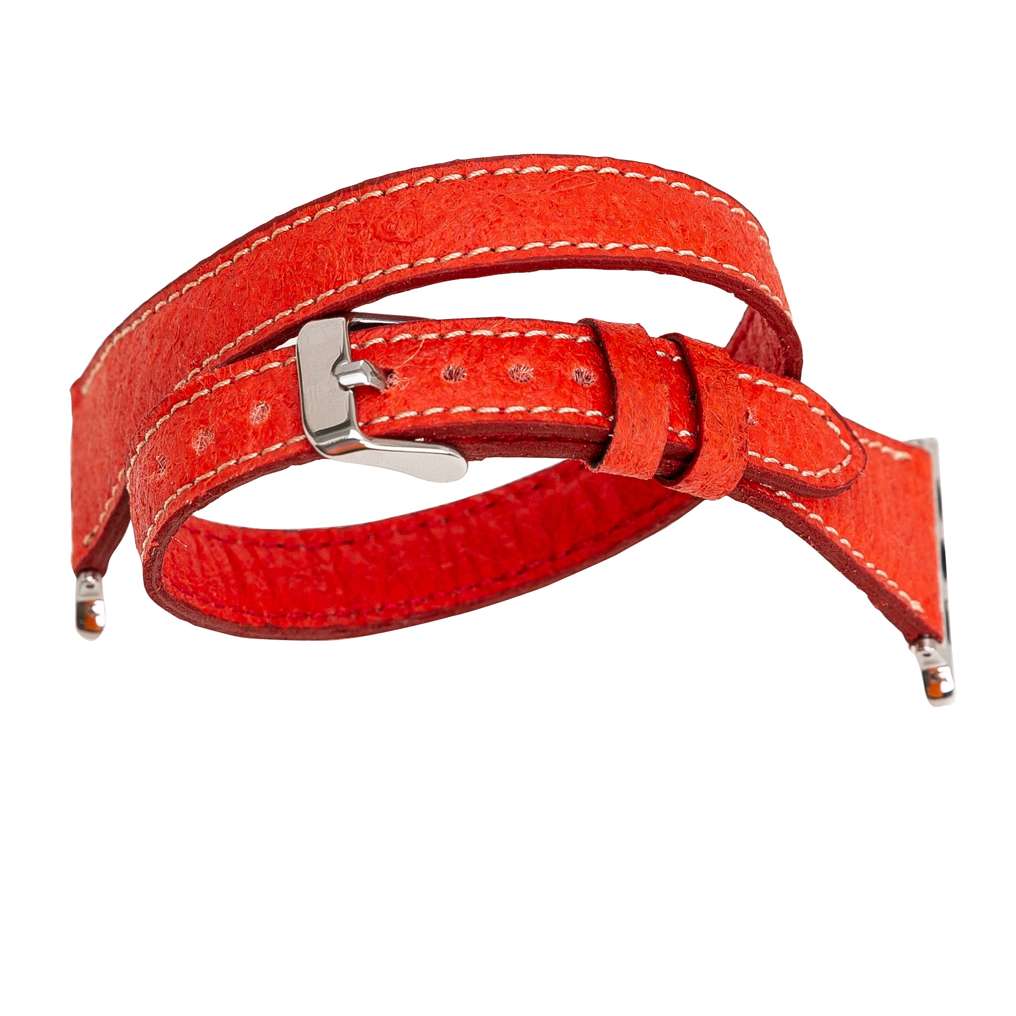 Double Tour Slim Watch Band-Vegan Leather