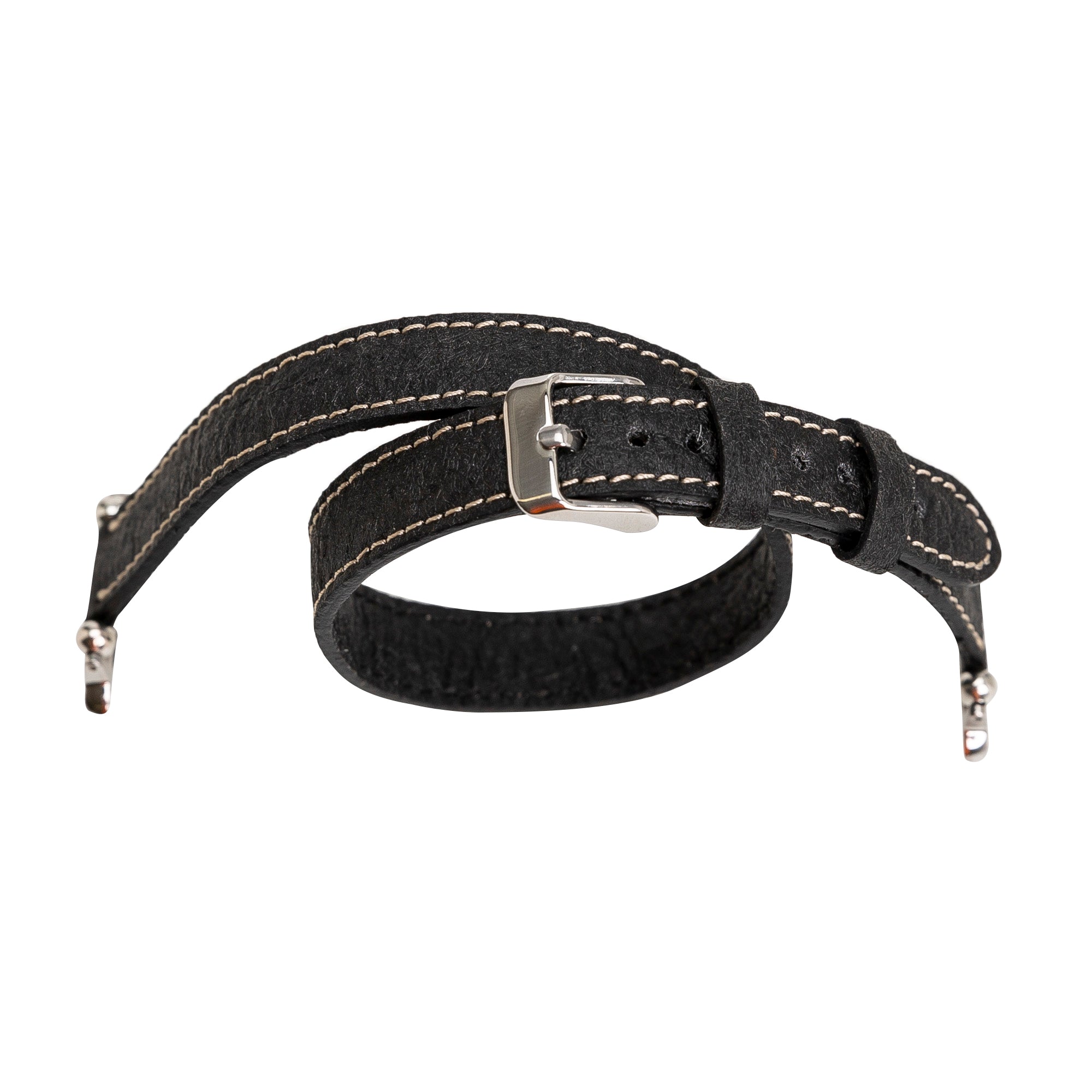 Double Tour Slim Watch Band-Vegan Leather