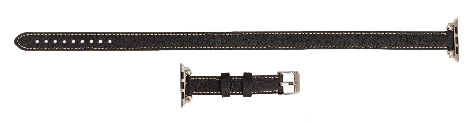 Double Tour Slim Watch Band-Vegan Leather