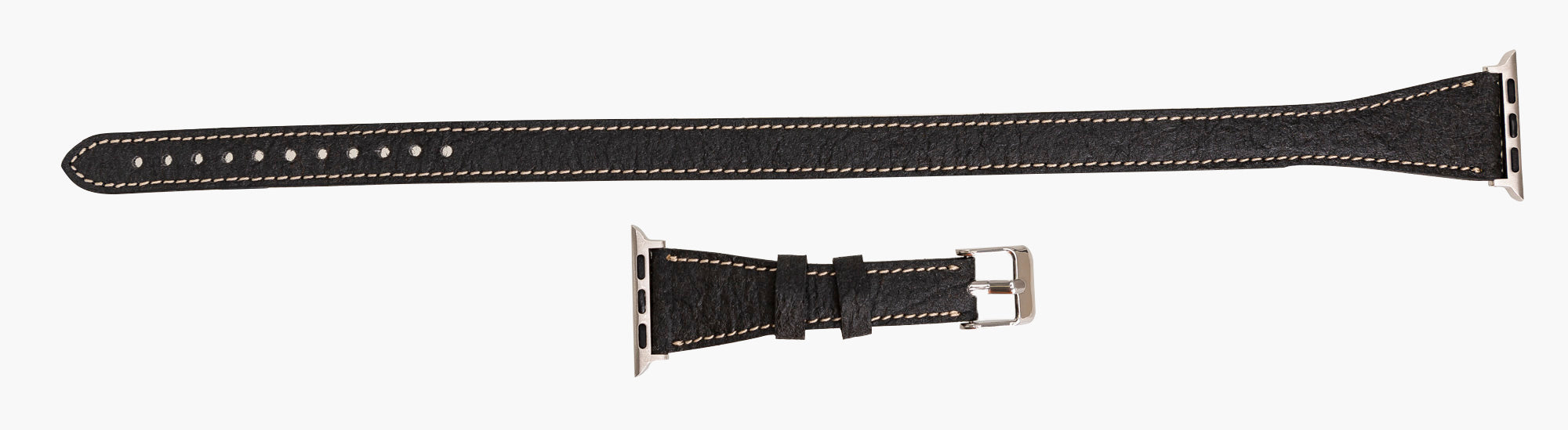 Double Tour Slim Watch Band-Vegan Leather