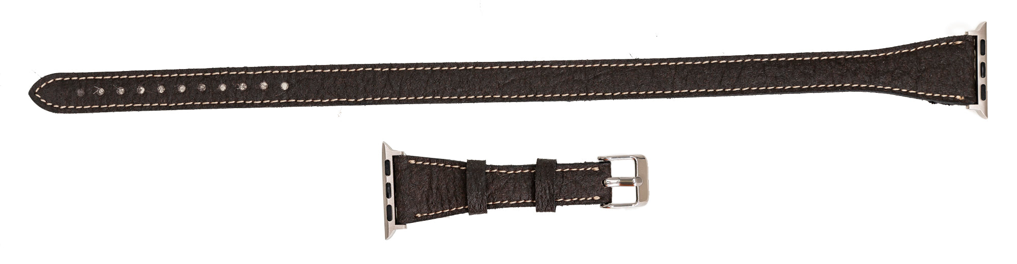 Double Tour Slim Watch Band-Vegan Leather