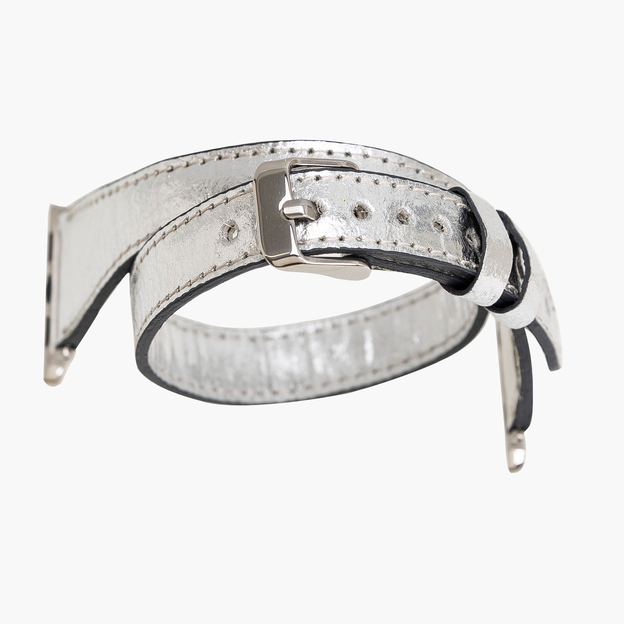 Double Tour Slim Watch Band-Vegan Leather