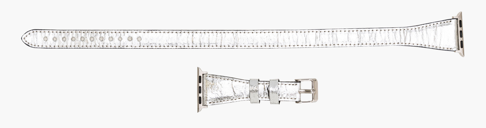 Double Tour Slim Watch Band-Vegan Leather