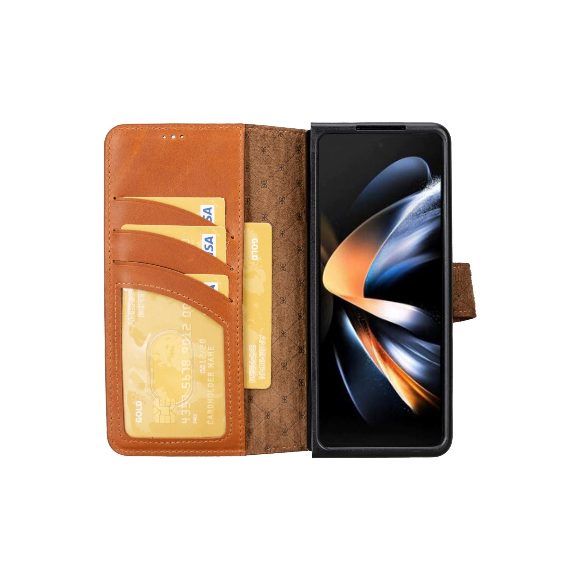 Samsung Galaxy Z Fold 5 Leather Wallets - MWS