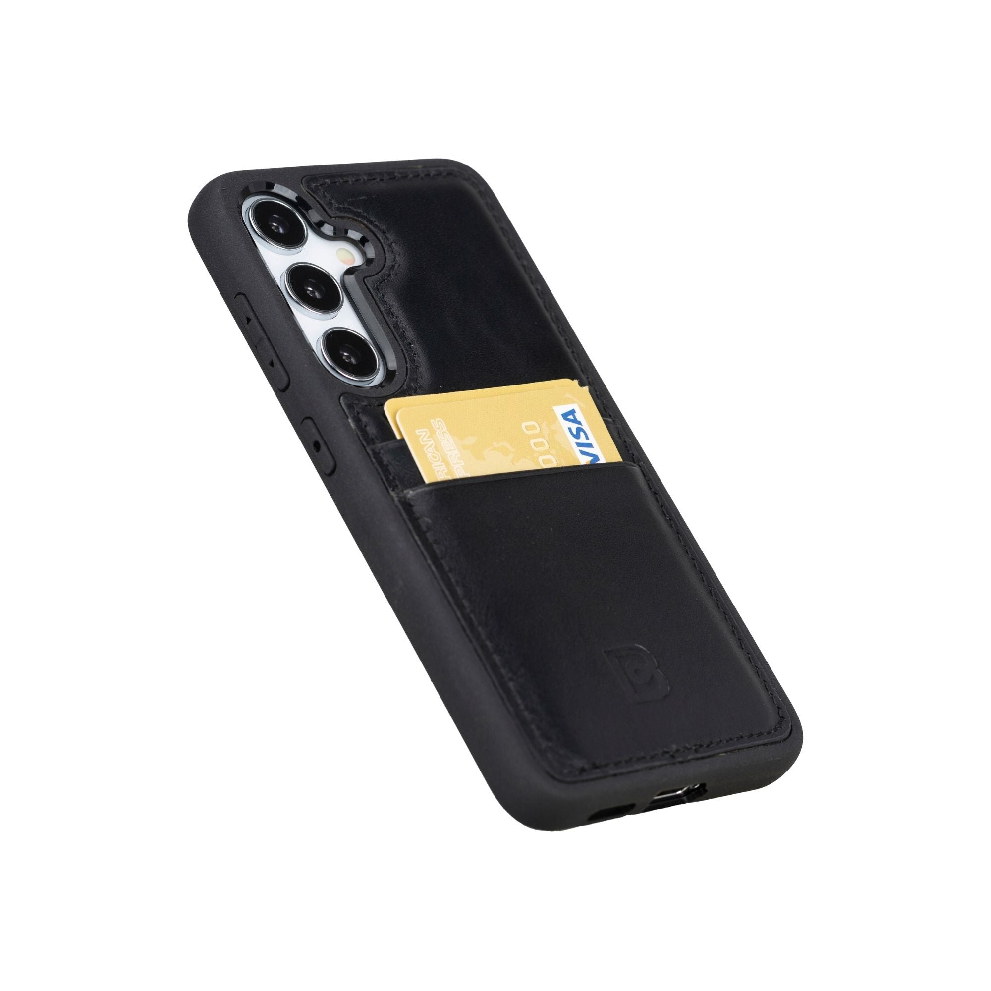 Samsung Galaxy S24 Series Leather Case with Card Holder - FXCP