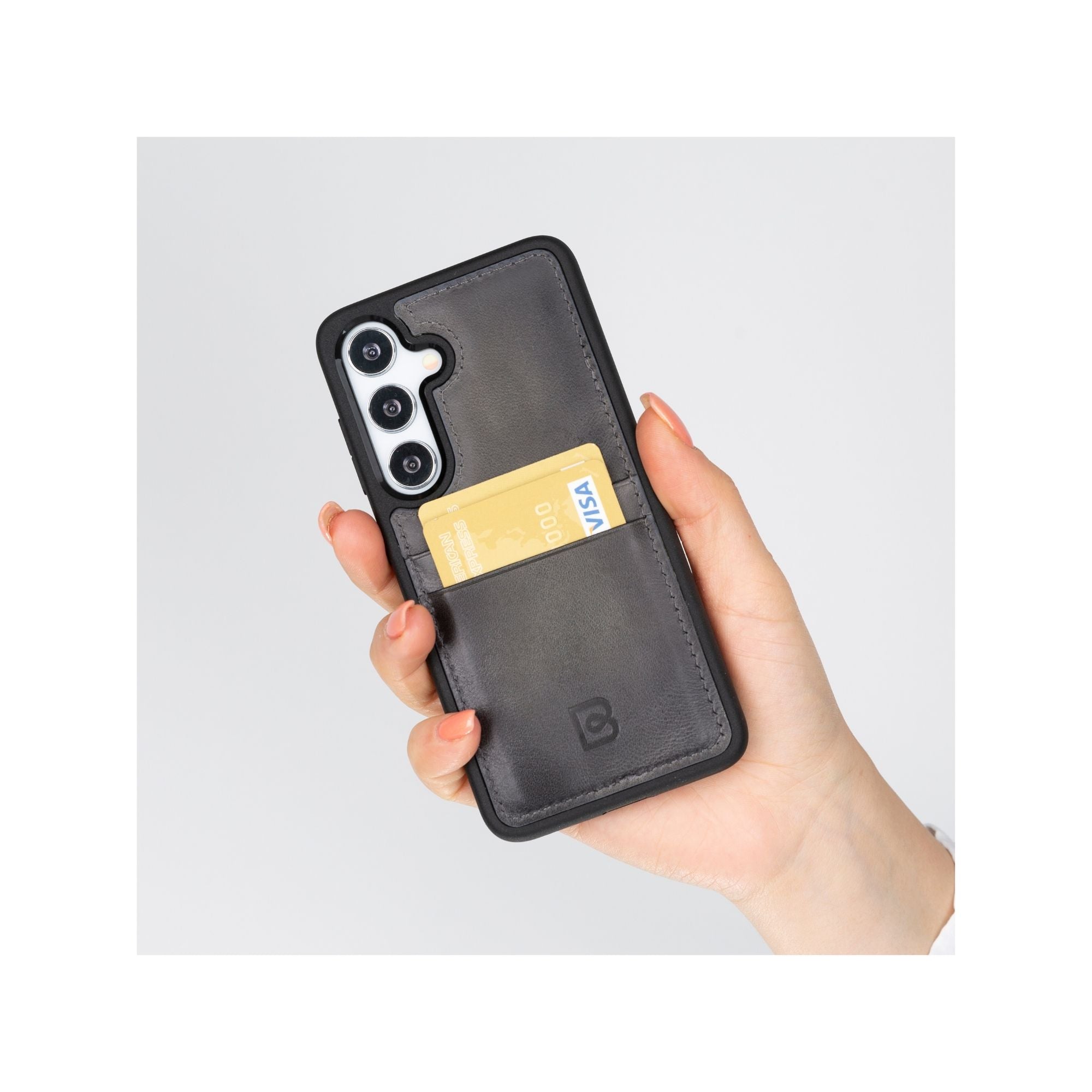 Samsung Galaxy S24 Series Leather Case with Card Holder - FXCP