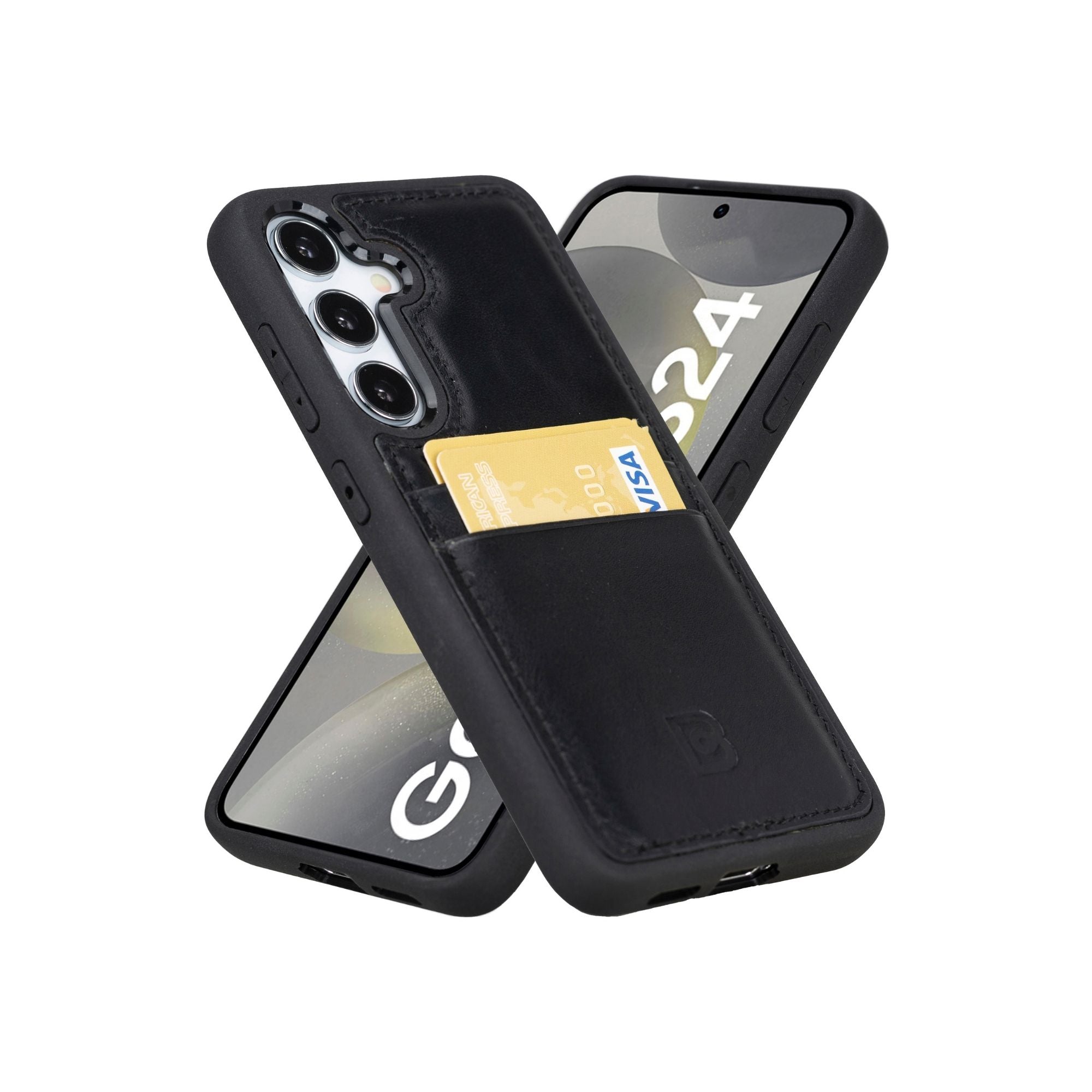 Samsung Galaxy S24 Series Leather Case with Card Holder - FXCP