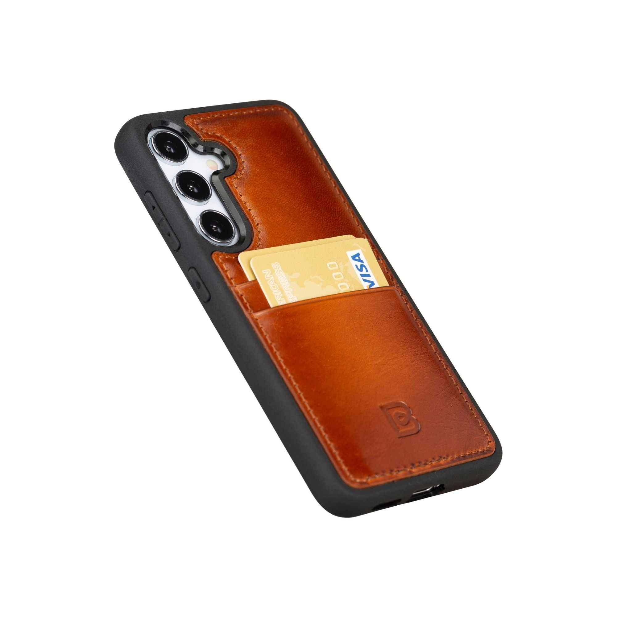 Samsung Galaxy S24 Series Leather Case with Card Holder - FXCP