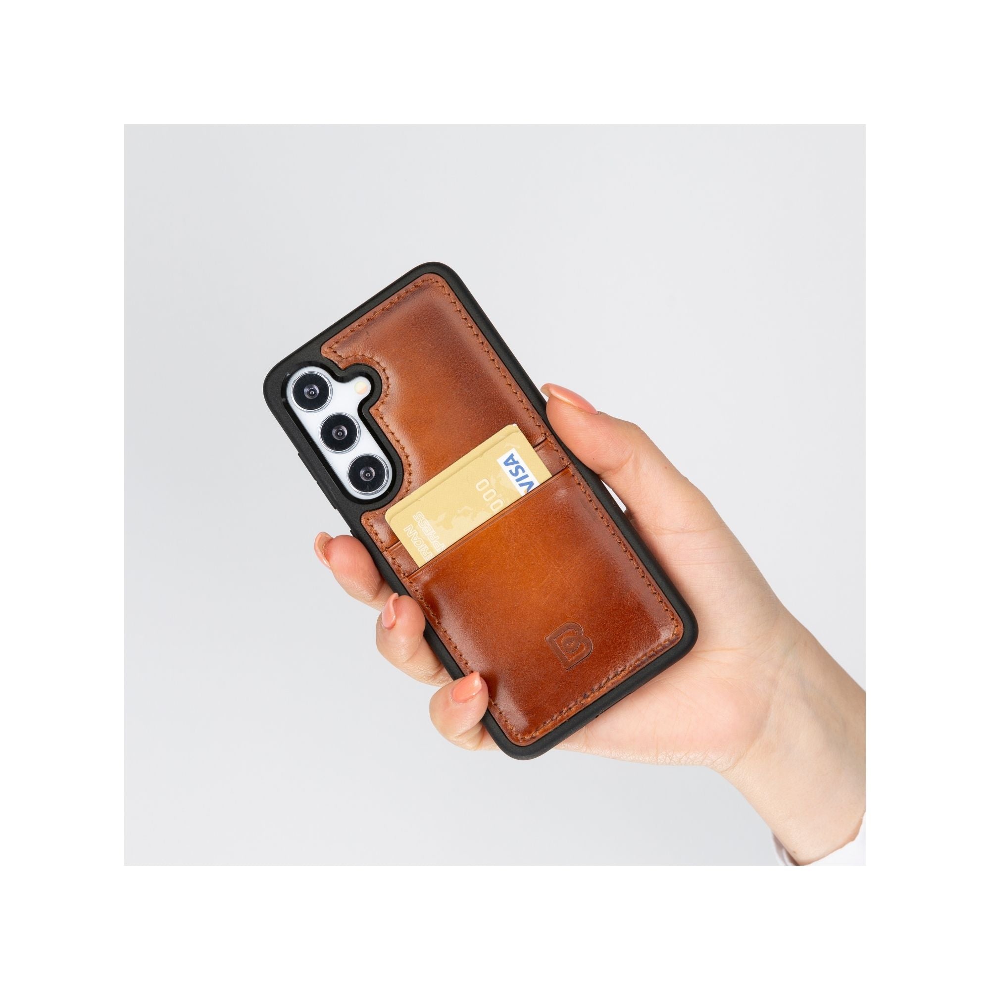 Samsung Galaxy S24 Series Leather Case with Card Holder - FXCP