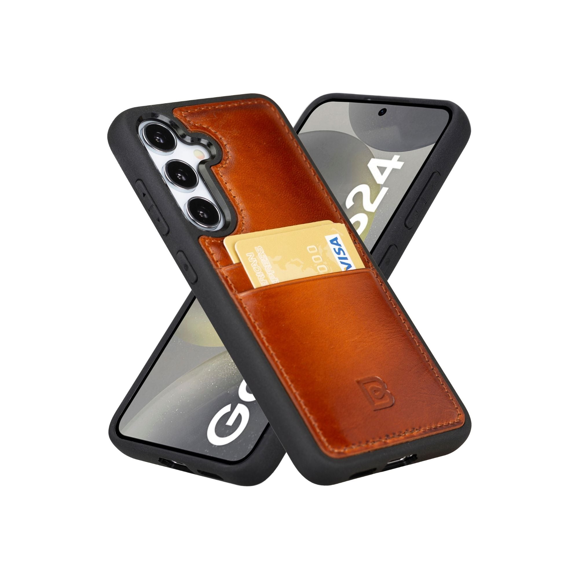 Samsung Galaxy S24 Series Leather Case with Card Holder - FXCP