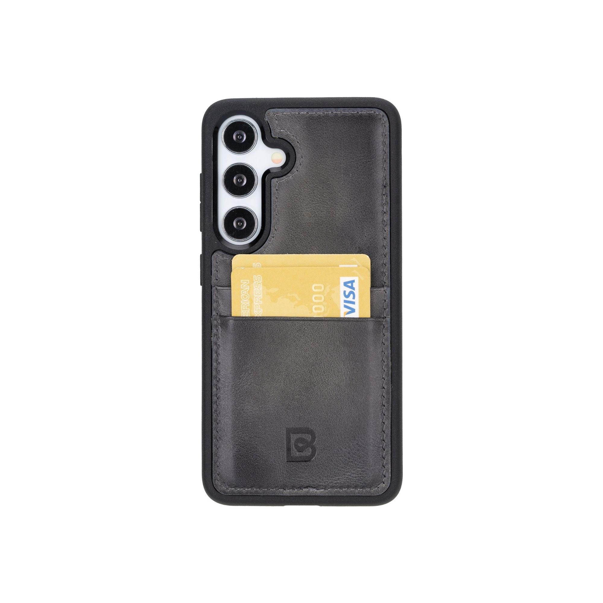Samsung Galaxy S24 Series Leather Case with Card Holder - FXCP