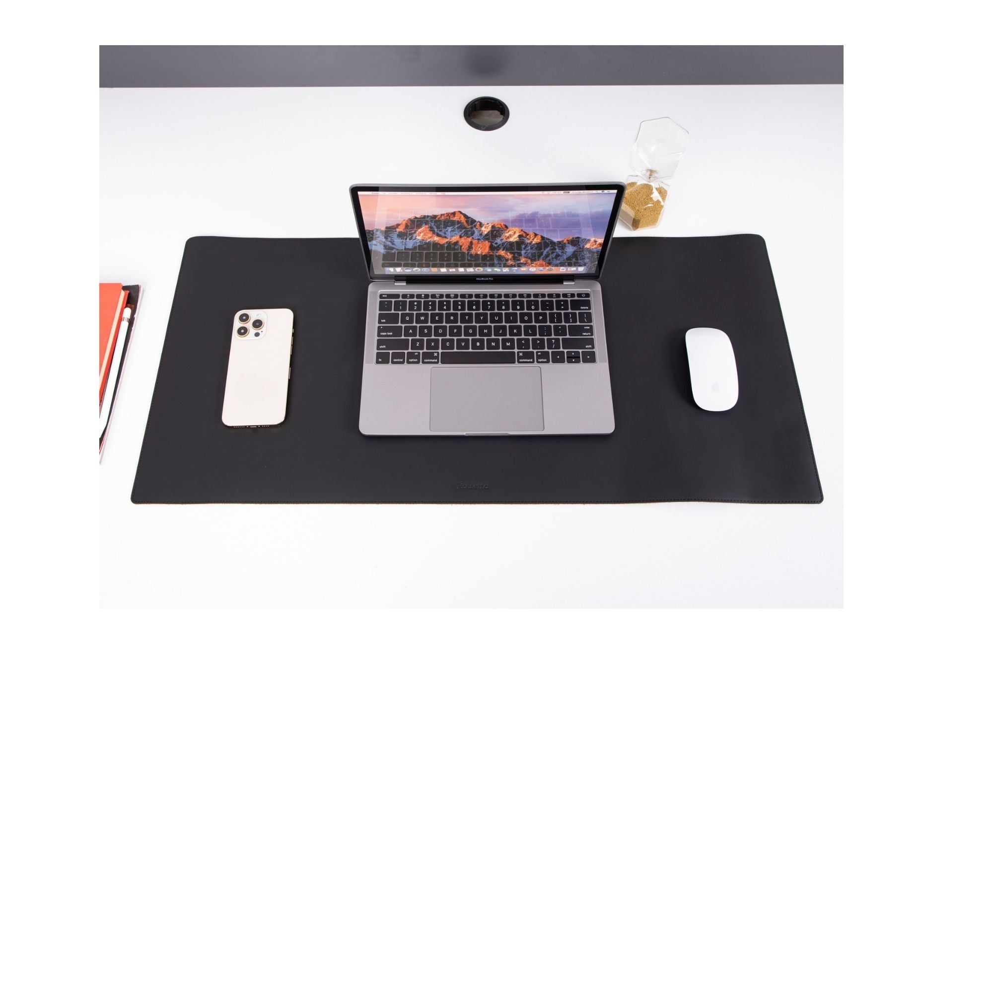 Customizable Full Grain Leather Desk Mat-Water Repellent