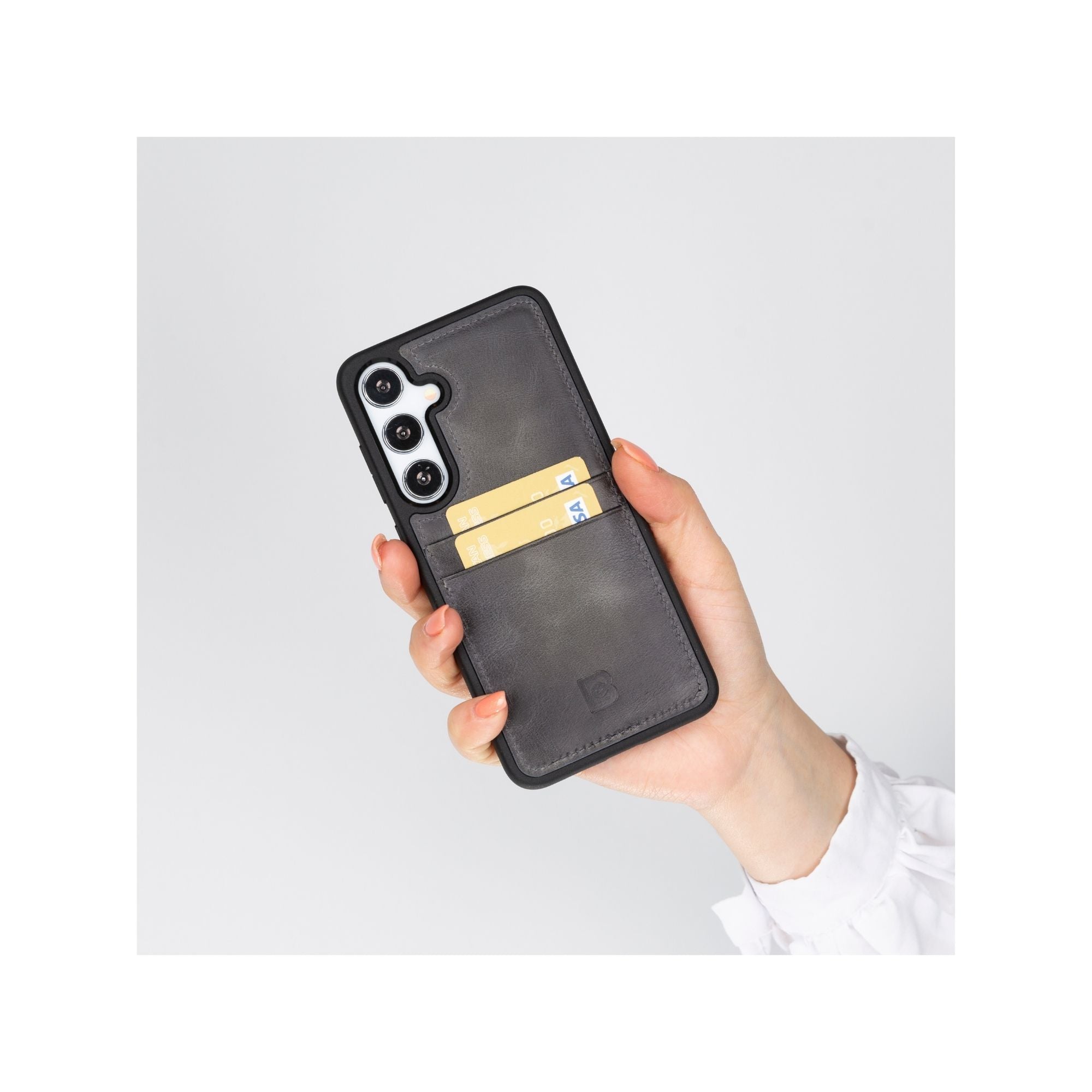 Samsung Galaxy S24 Series Leather Case with Card Holder - FXCP