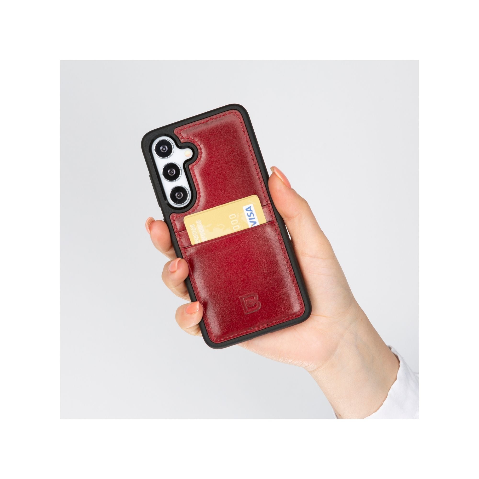 Samsung Galaxy S24 Series Leather Case with Card Holder - FXCP