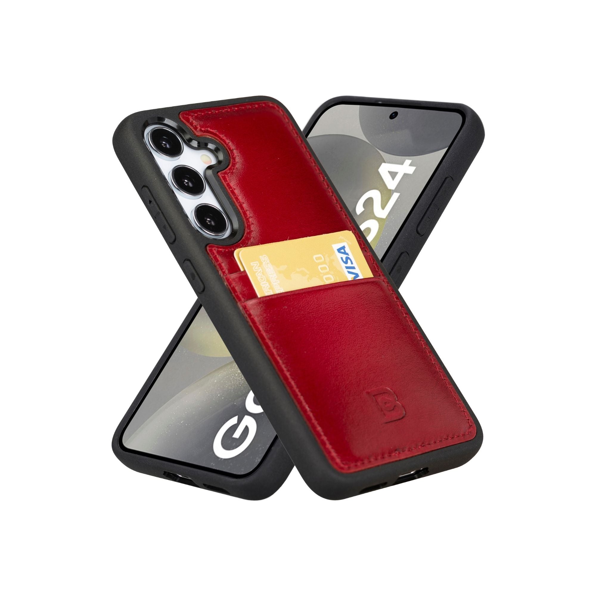 Samsung Galaxy S24 Series Leather Case with Card Holder - FXCP